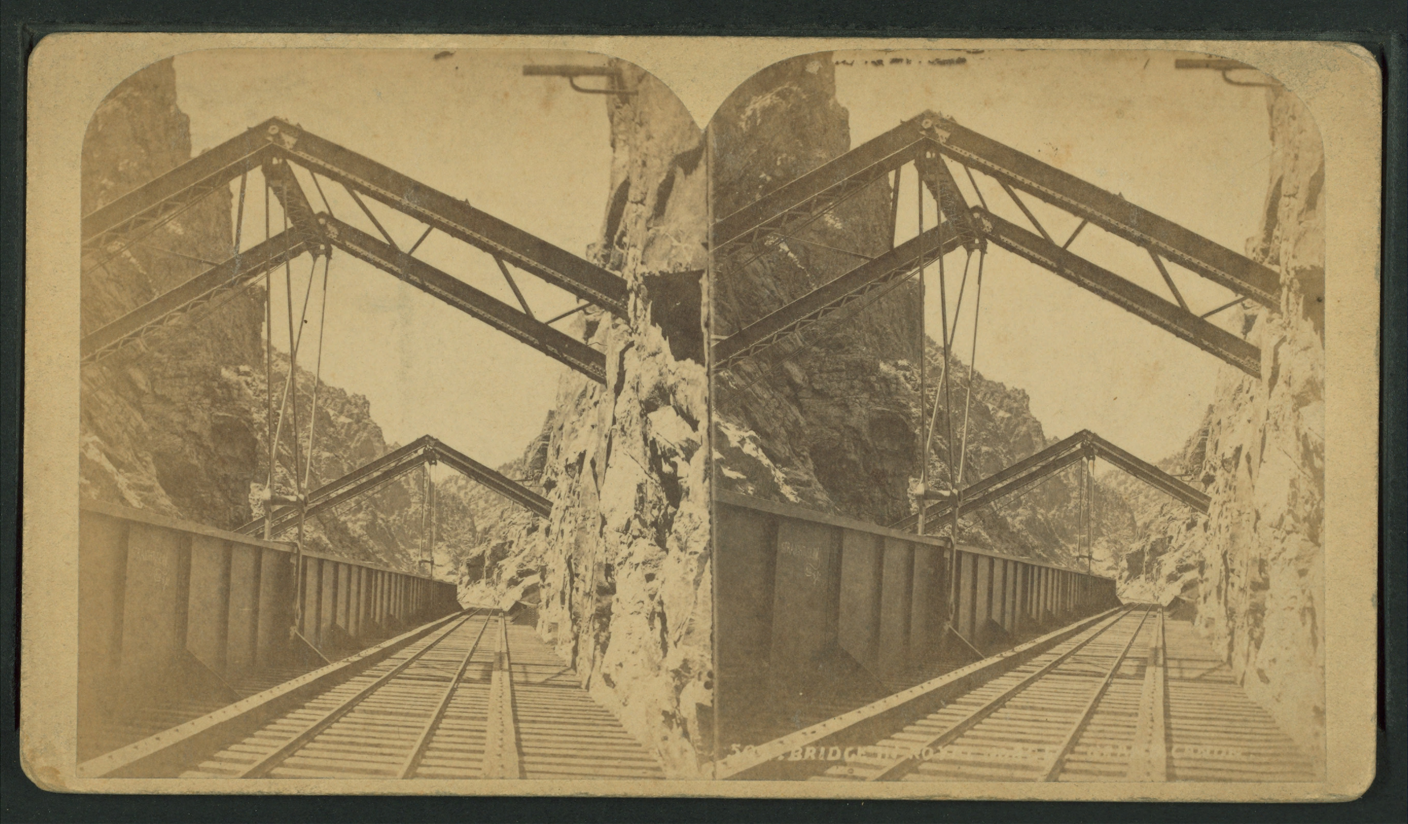 Bridge in Royal Gorge, Grand Canyon, by Martin, Alexander, d. 1929.jpg