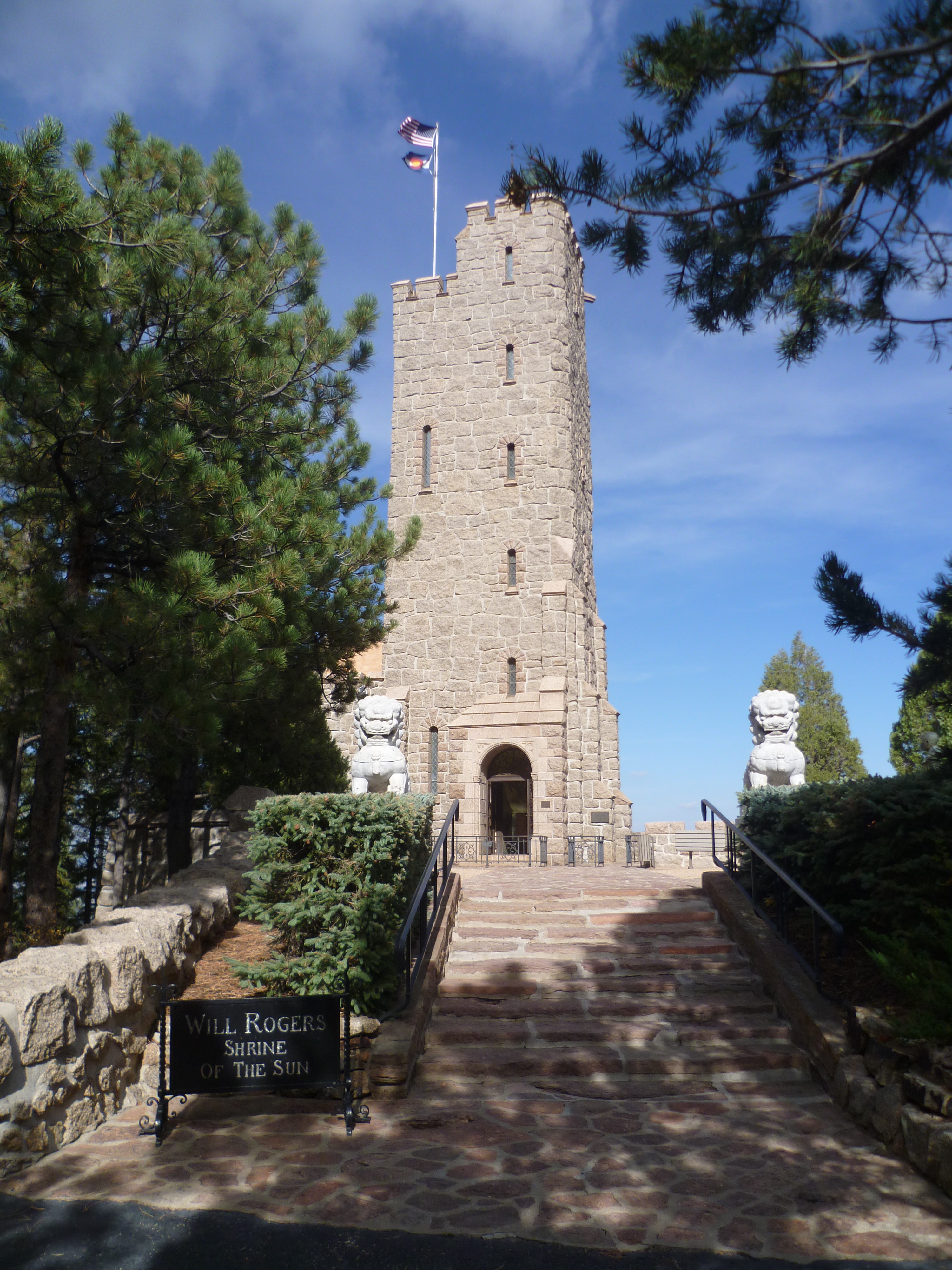 Will Rogers Gedächtsmonument westlich von Colorado Springs in den Cheyenne Mountains.