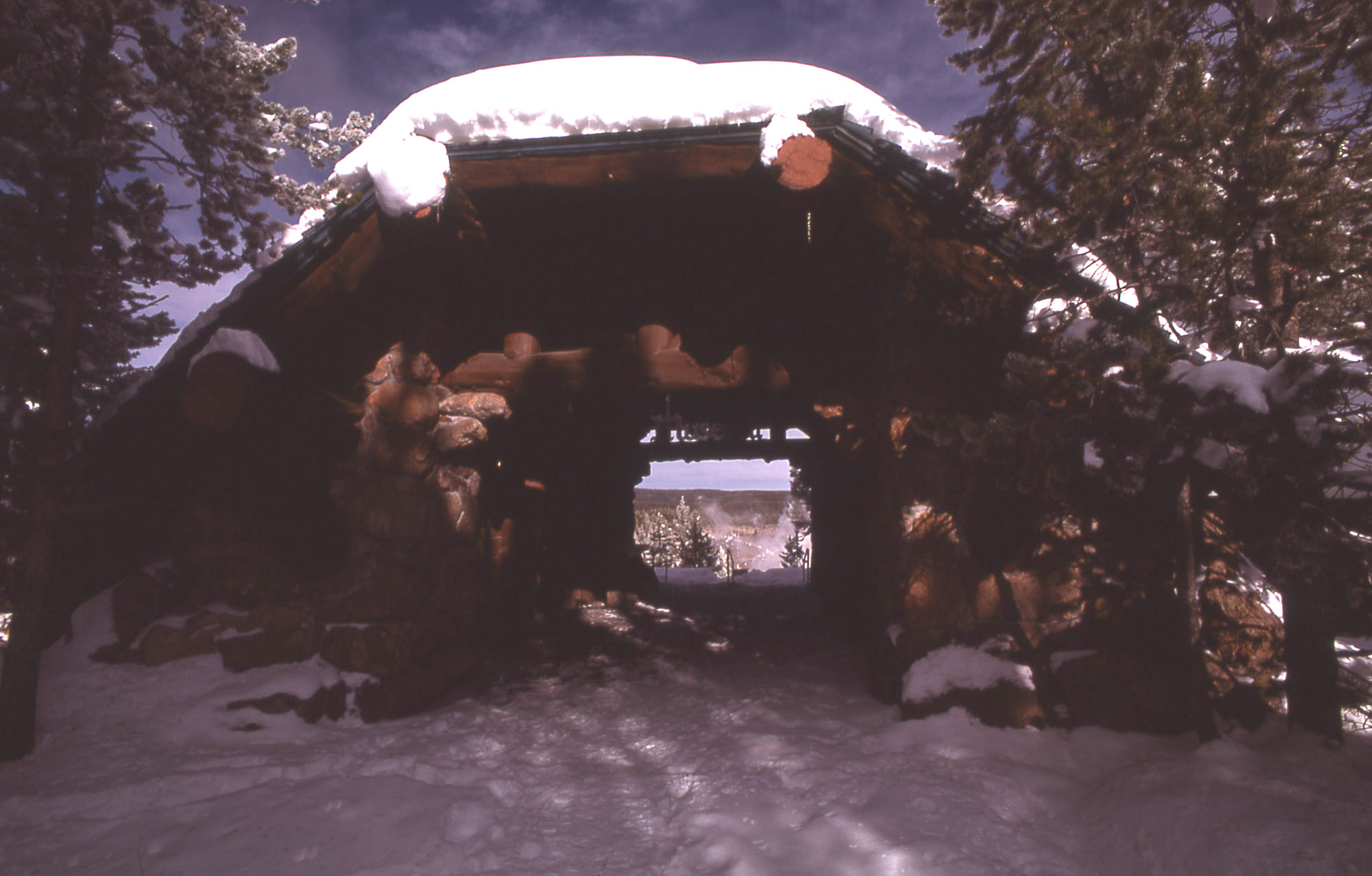 Norris Museum, Yellowstone National Park, Wyoming, USA, in winter