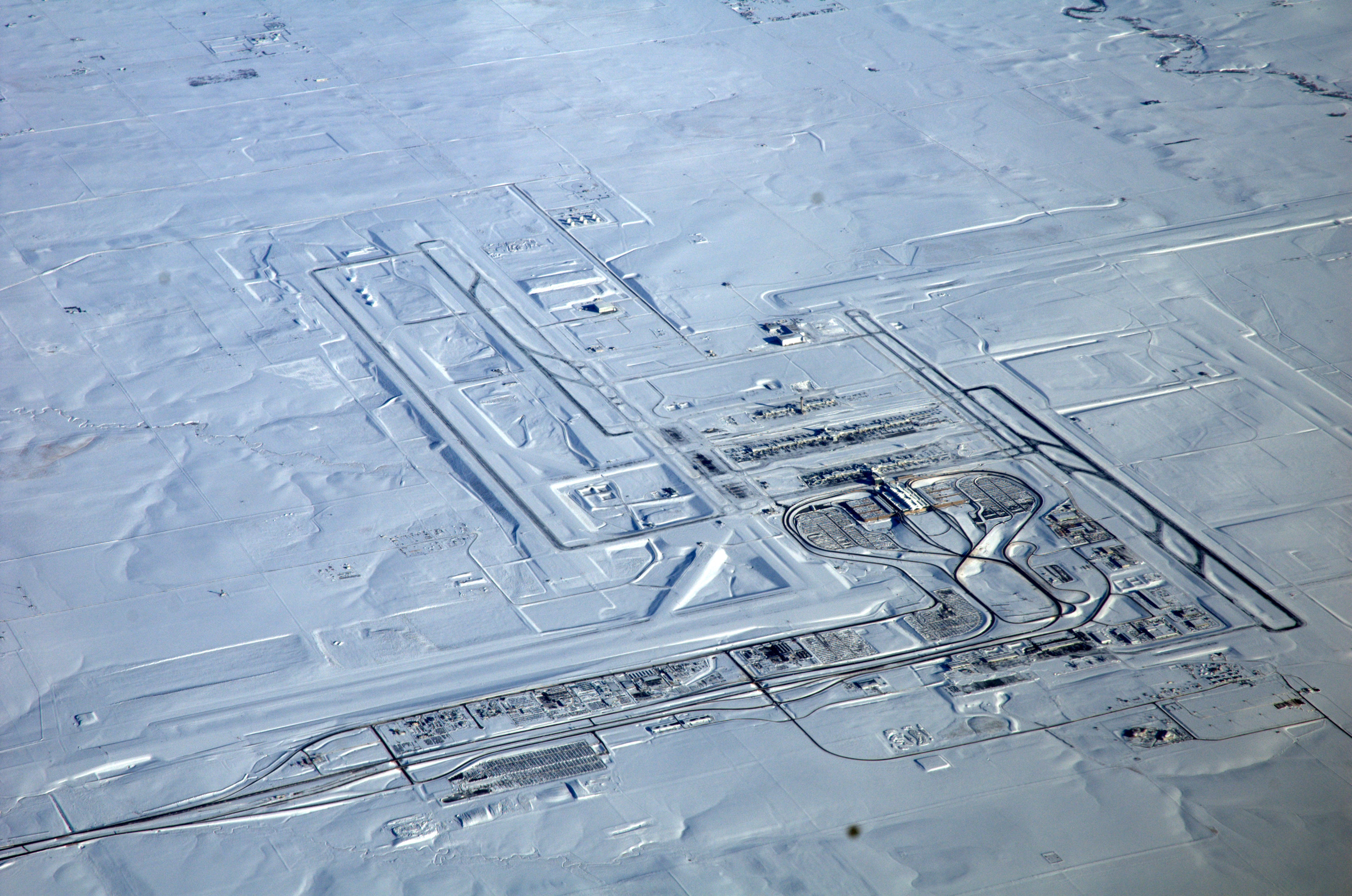 Denver International Airport on a flight from San Francisco to Washington, 22. Dec. 2006
