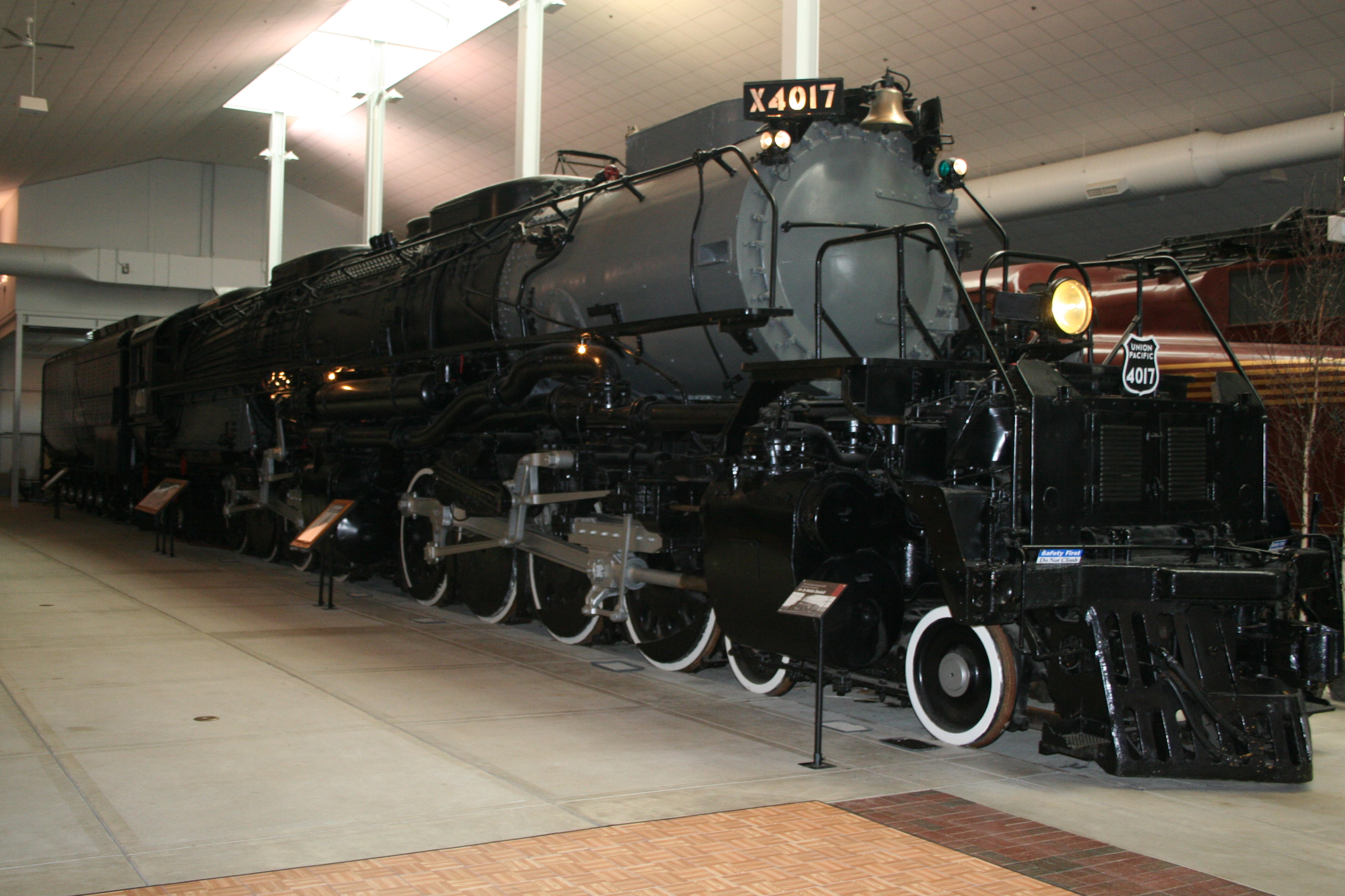 Union Pacific Big Boy 4017 at the Frederick J Lenfestey Center, National Railroad Museum, Green Bay, WI