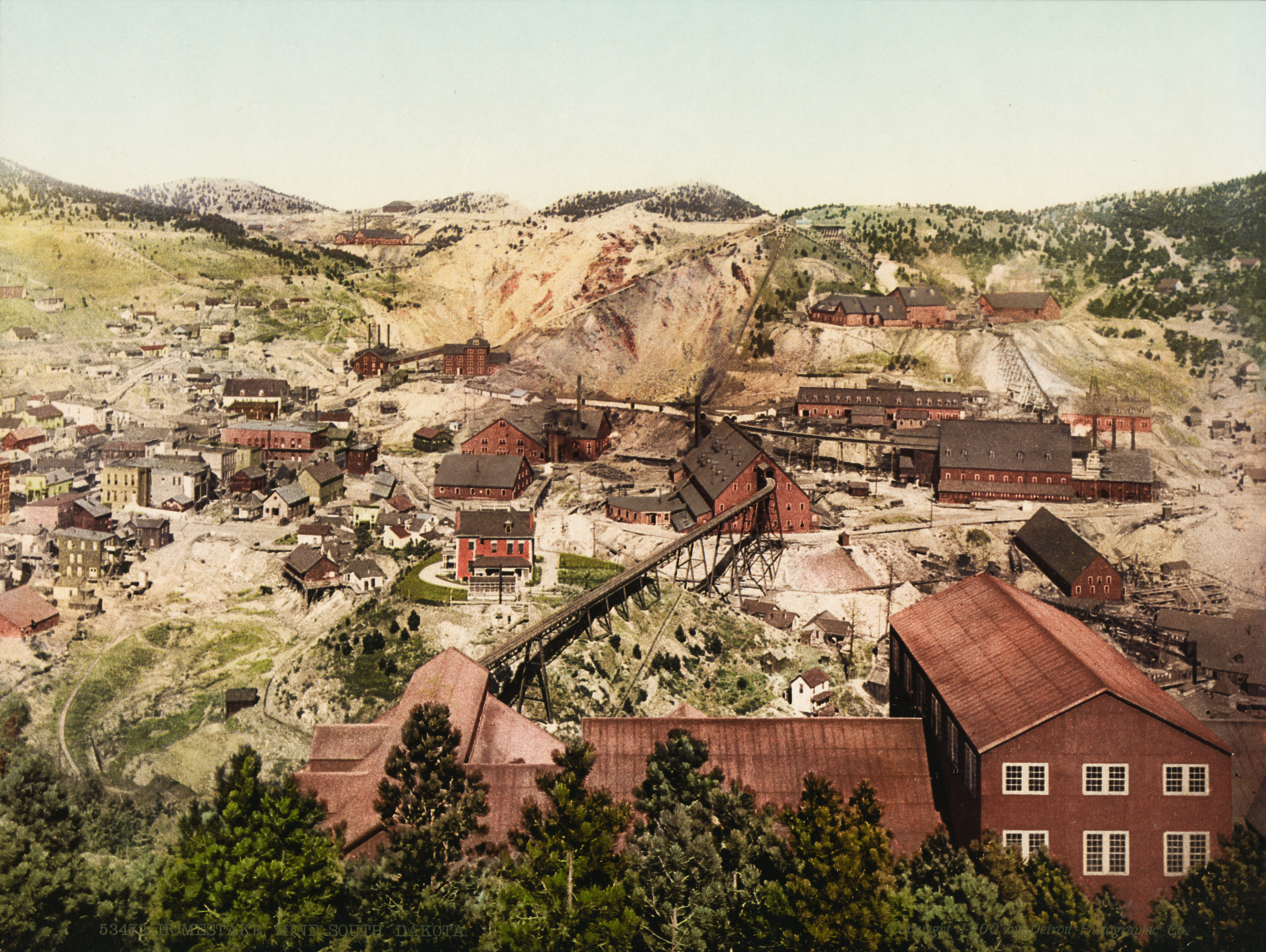 The Homestake Mine, a deep underground gold mine located near Lead, South Dakota.