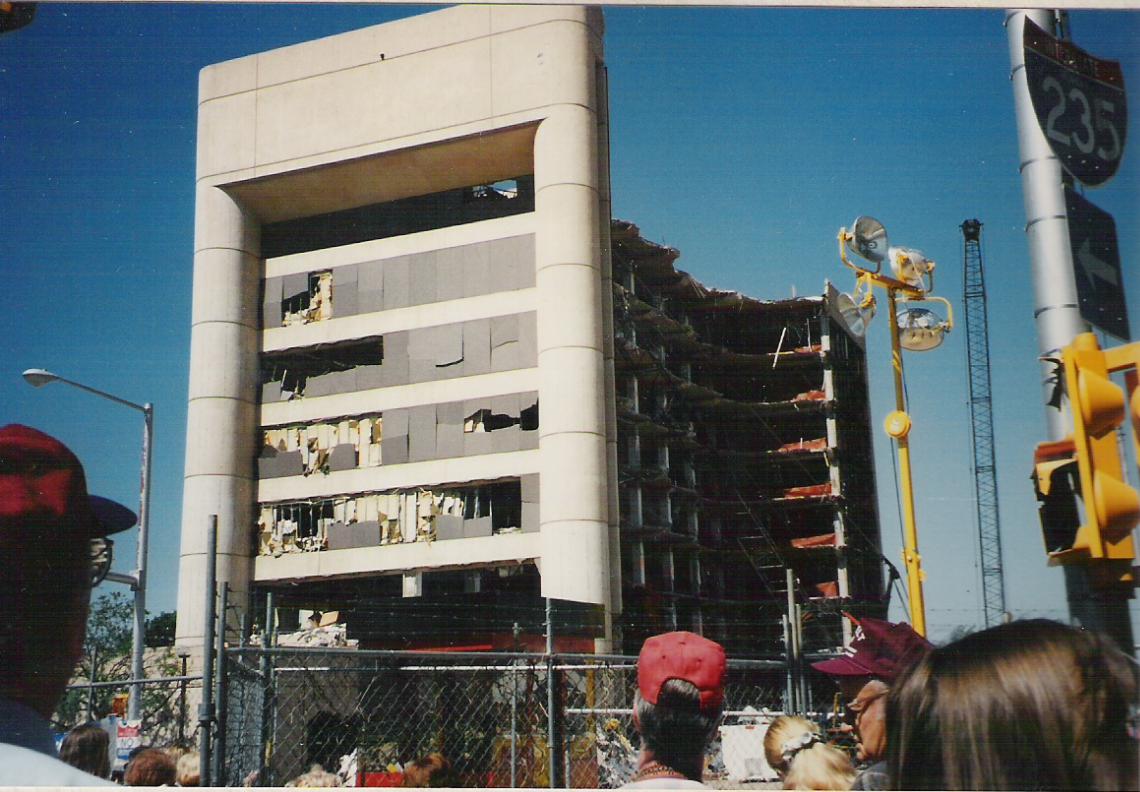 Picture of the Murrah Federal Building on May 19, 1995.
