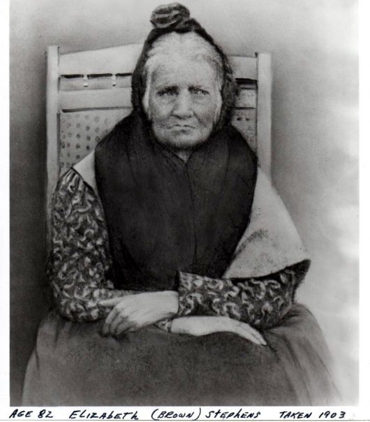 Elizabeth "Betsy" Brown
She was a Cherokee Indian and was on the Trail of Tears.