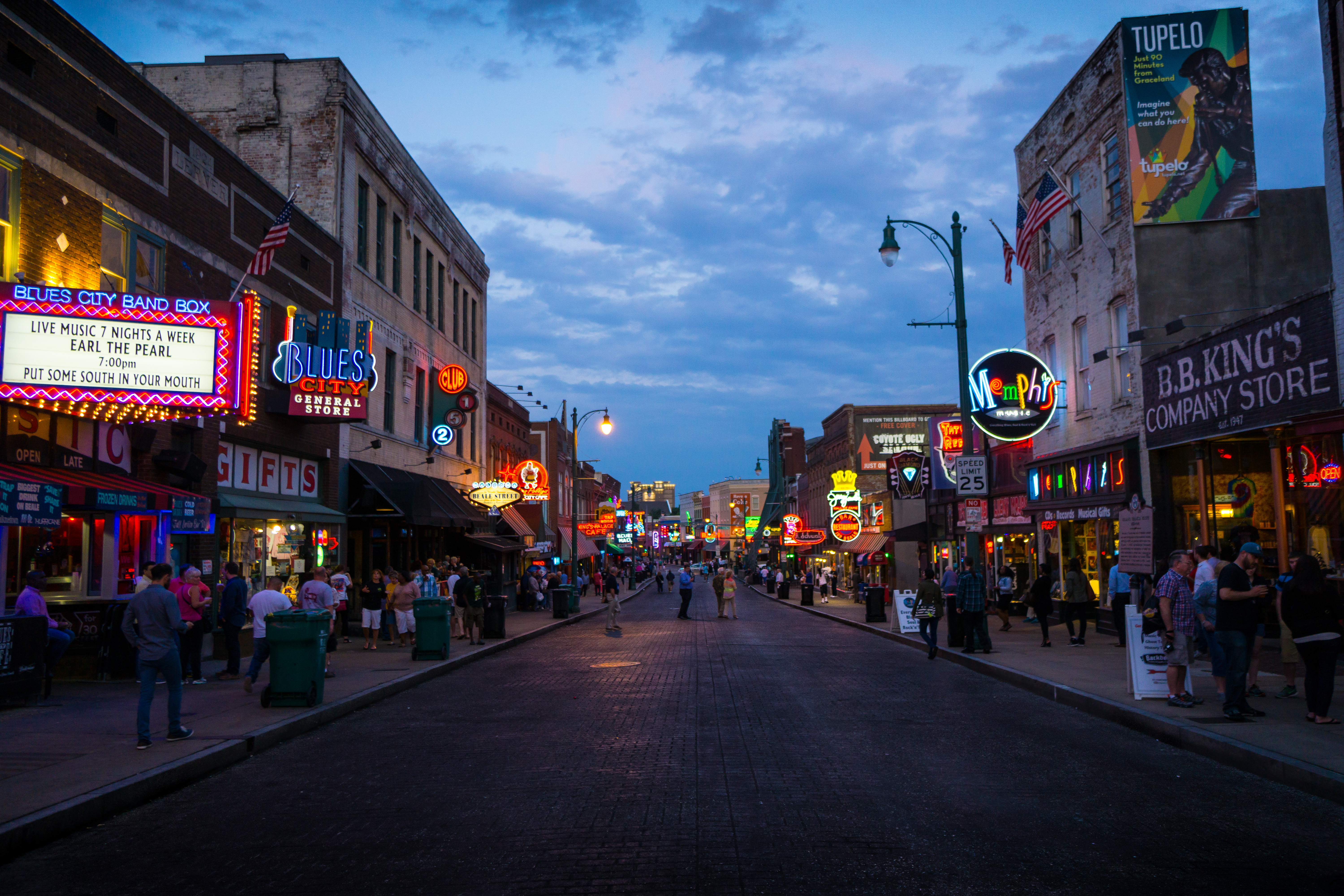 Beale Street at Sunset
