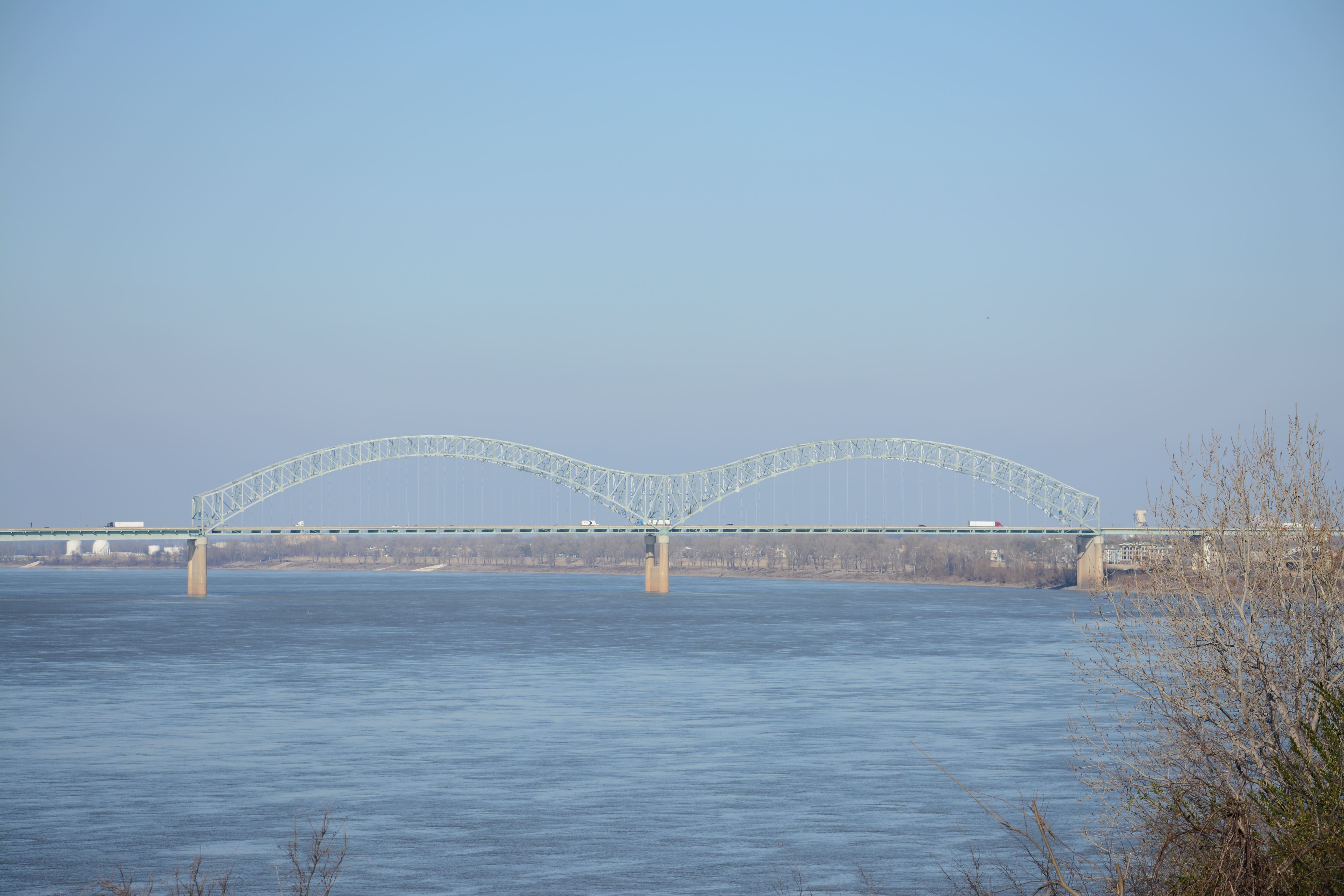 Hernando DeSoto Bridge from Martyr's Park