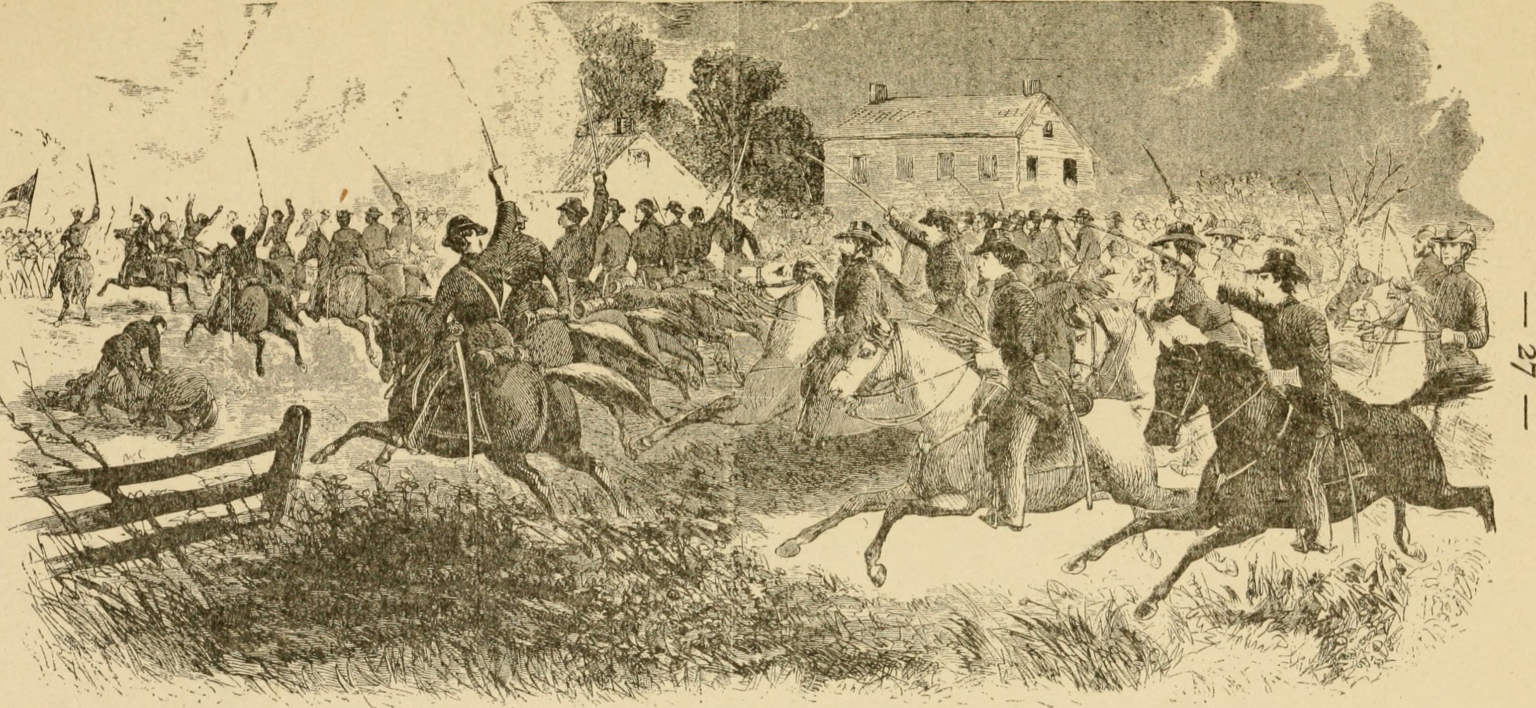 Identifier: hungariansinamer00piv (find matches)
Title: Hungarians in the American civil war
Year: 1913 (1910s)
Authors:  Pivány Eugene
Subjects: 
Publisher:  Cleveland, O.
Contributing Library:  The Library of Congress
Digitizing Sponsor:  Sloan Foundation

View Book Page: Book Viewer
About This Book: Catalog Entry
View All Images: All Images From Book
Click here to view book online to see this illustration in context in a browseable online version of this book.

Text Appearing Before Image:
ion, and persuad-ed him to go with him. There he enlistea in thenew Honved Army; but he was too much Ameri-canized to like the conditions in Europe, and re-turnea to the United States about 1875. Gen. Hunter not finding any enemy in the vi-cinity, decided to return with his army to St.Louis. It was a sad retreat and harmful in itseffects, as it undid nearly all that Fremont hadaccomplished and left the loyal population ofSouthern Missouri unprotected against the guer-rilla bands of the Confederates. Gen. Curtis,who soon replaced Hunter in command, had todo Fremonts campaign over again, and undermore unfavorable conditions, because of the coldweather. He had hardly more than 12,000 men inhis army, which was composed of four divisions,the second division being under the command ofGen. Asboth. Two other ex-honveds had com-mands under Curtis: Major Emeric Meszaros, 16 The Story of the Guard. By Jessie Benton Fremont, Boston,IHfiS. 12-nio., XII-229 pp. It contains Zagonyis own report, too.
Text Appearing After Image:
-aoit vflS N --28 — who commanded the Fremont Hussars or 4th Mis-souri Cavalry, and Col. Joseph Nemeth, in com-mand of the Benton Hussars or 5th Missouri Cav-alry. Col. Nemeth had been a captain in theHonved Army, and in Kossuths suite at Kutahia. Gen. Curtis re-occupied Springfield without op-position about the end of February, 1862, andthence, with continued skirmishing, followed theenemy under Generals Price and McCulloch overthe border into Arkansas. Gen. Asboth occupiedFayetteville and Bentonville with little resistance,but was soon ordered to join the main army at PeaRidge, or Elkhorn Tavern, where a decisive en-gagement was expected. The first day of thebattle, March 7, was very sanguinary, but undeci-sive. Gen. Asboth was wounded in the left arm,but in spite of his wound was again in the saddlethe next morning^. The enemy, however,whose numbers were variously estimated as from16,000 to 26,000, had suffered more, particularlyon Hs right wing and through the death of Gen.McCul

Note About Images

Please note that these images are extracted from scanned page images that may have been digitally enhanced for readability - coloration and appearance of these illustrations may not perfectly resemble the original work.