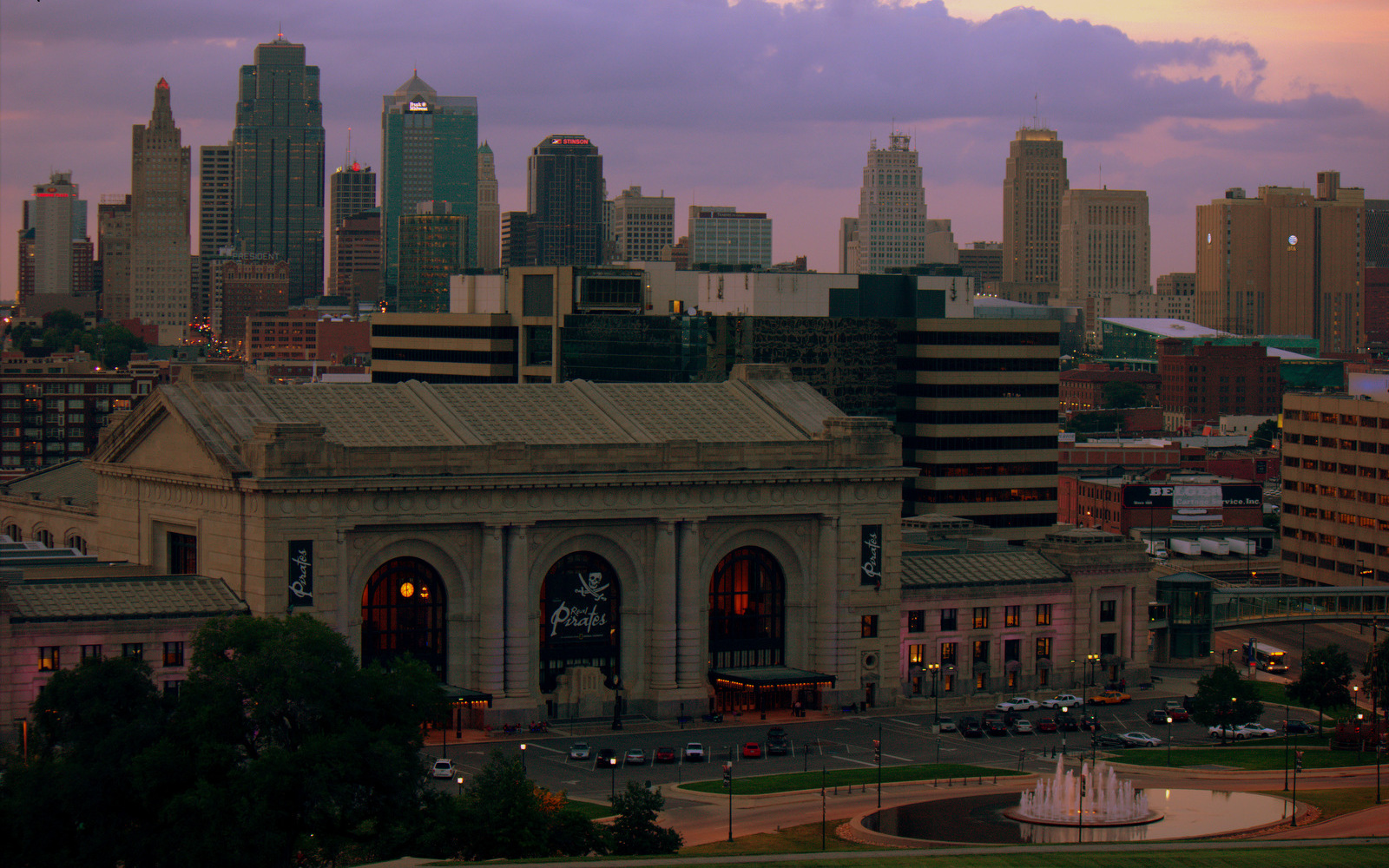 Union Station, Pershing Rd. and Main St.; also generally bounded by the Kansas City Terminal railroad tracks at Pennway, Pershing Rd., and Union Station Crown Center