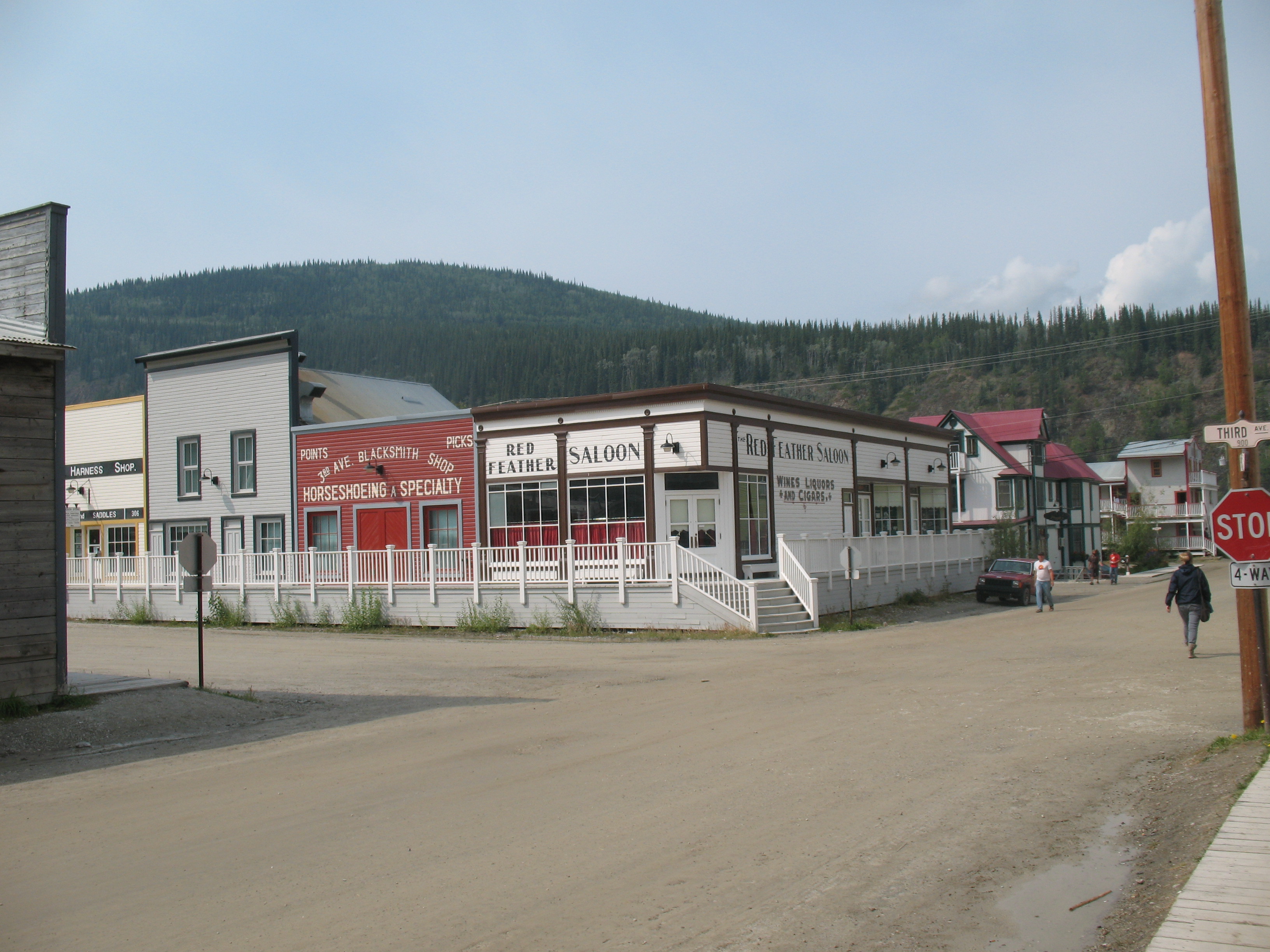 Red Feather Saloon on 3rd avenue, in Dawson, Yukon
