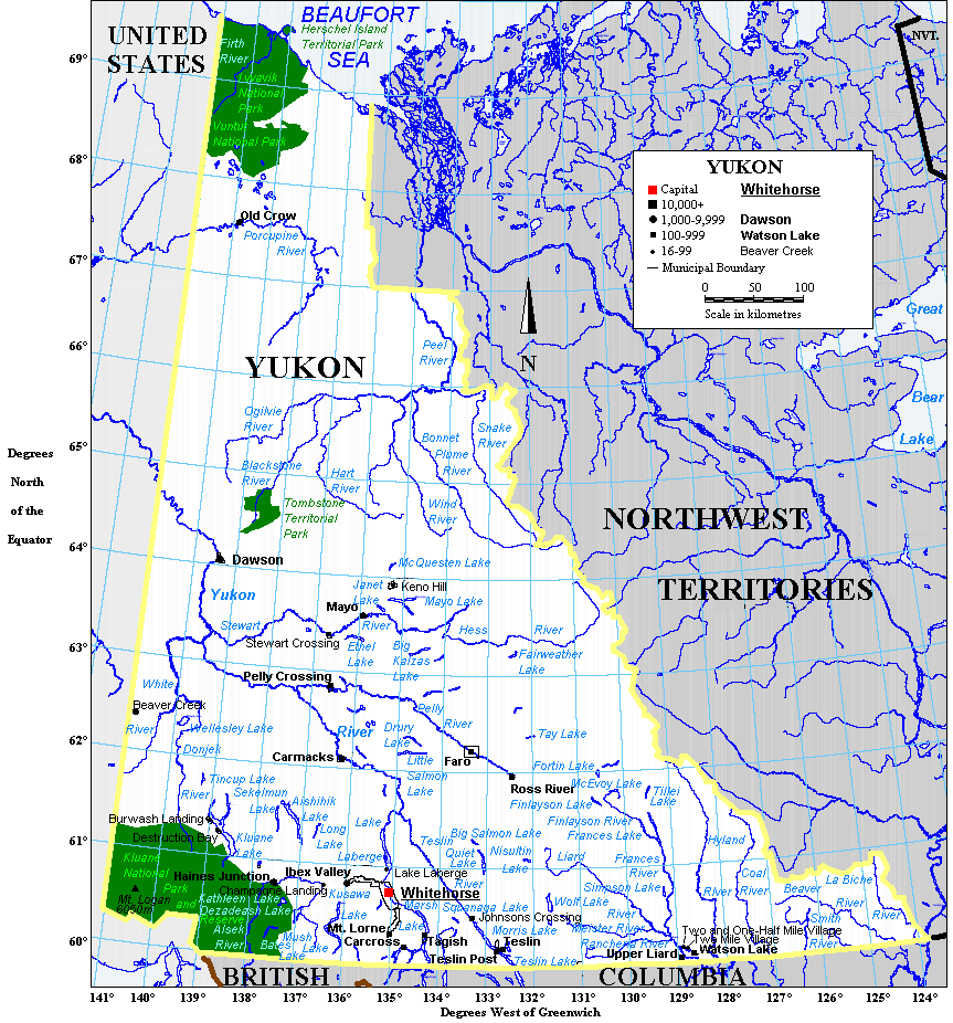 Map of the Yukon