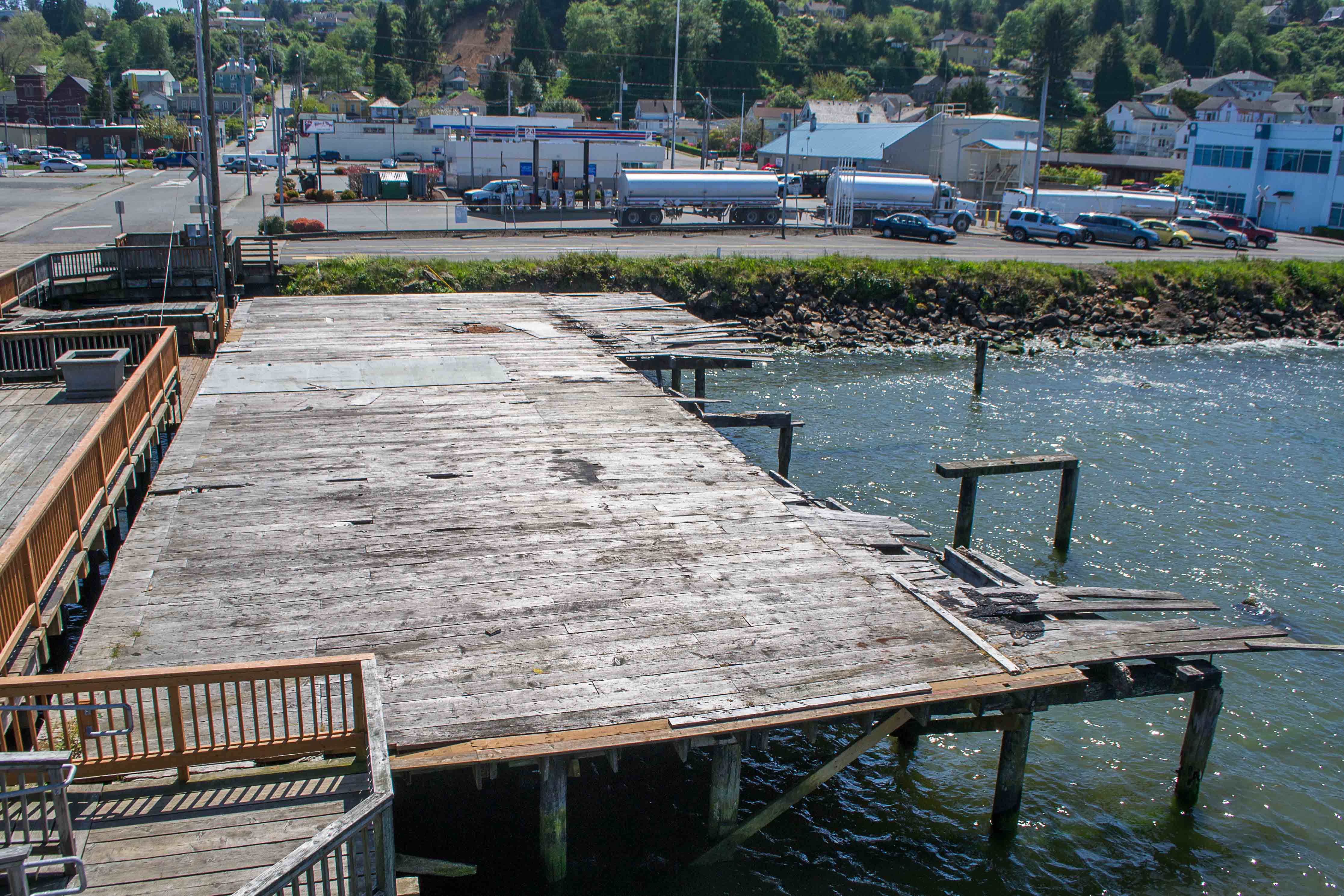 The former location of the Marshall Kinney Cannery in Astoria, Oregon