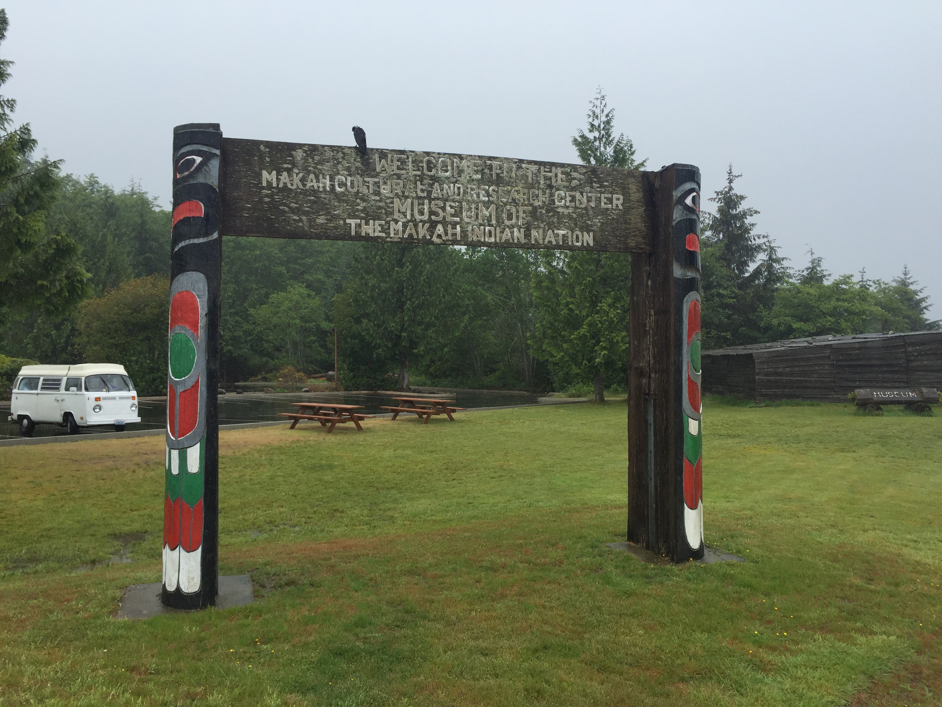 Welcome Arch at Makah Culture Center