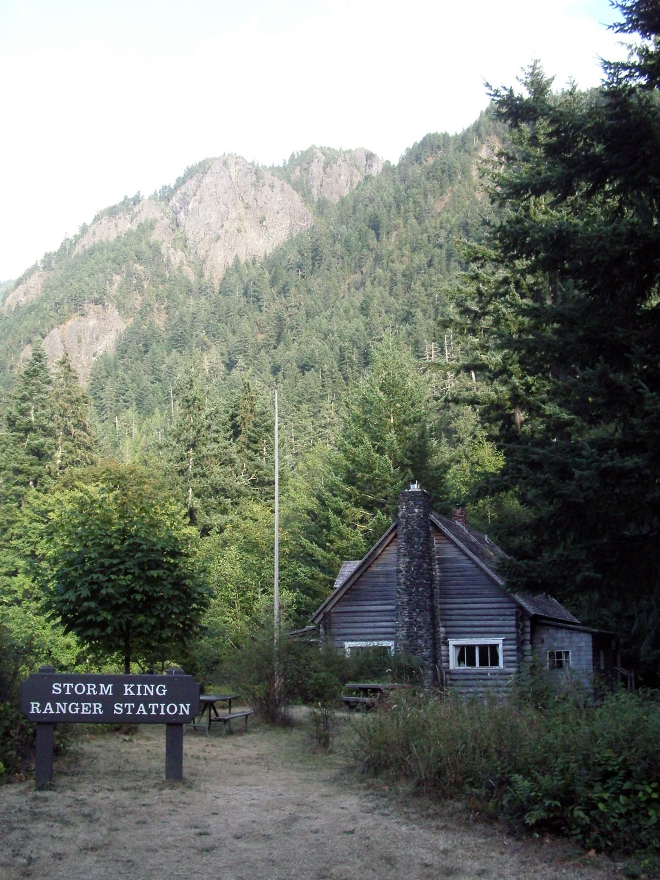Storm King Ranger Station, located near Lake Crescent, WA. Picture taken late August 2010 by Bigfathairymarmot at English Wikipedia.