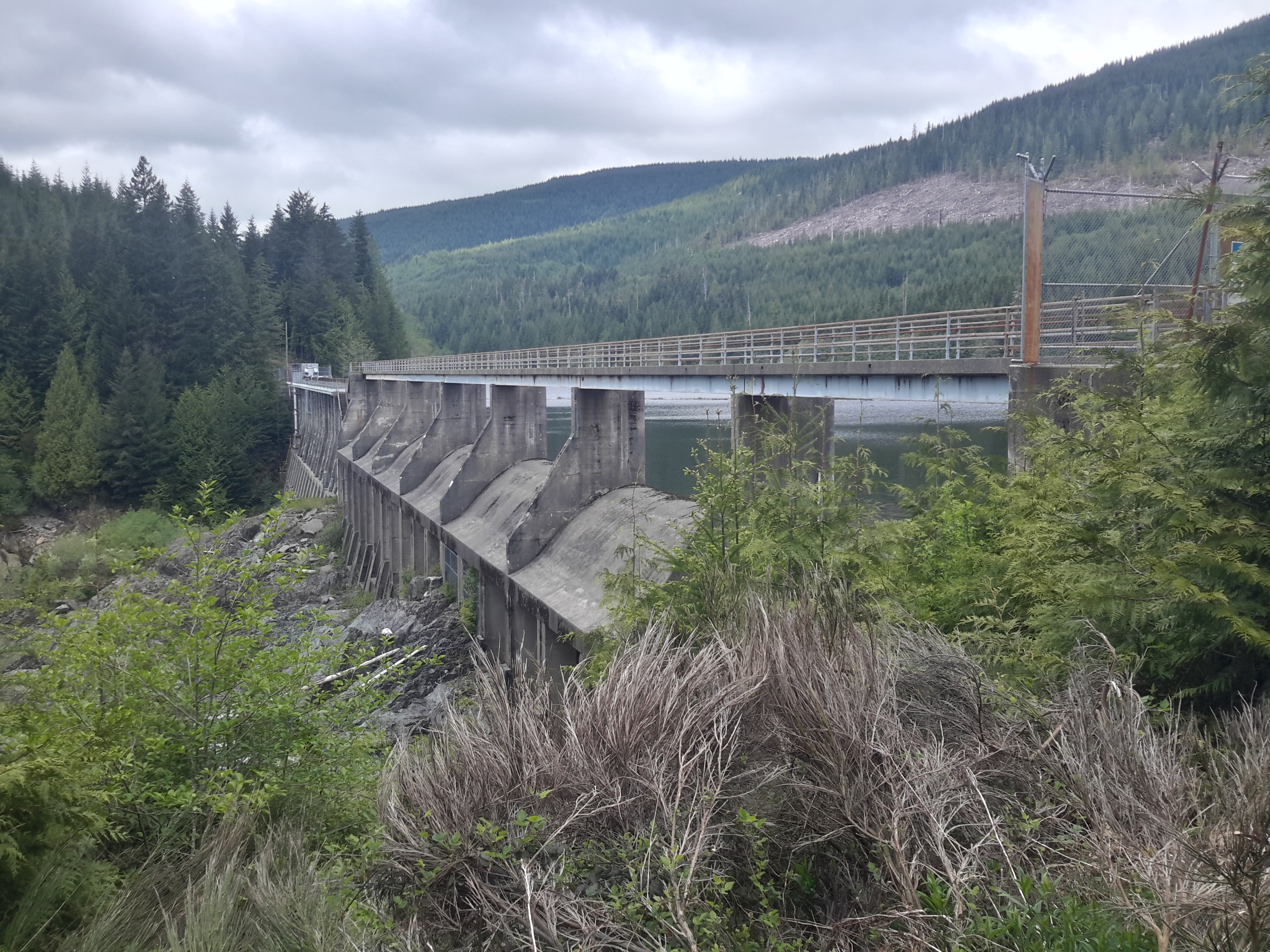 Jordan River Diversion Dam seen from the South End.