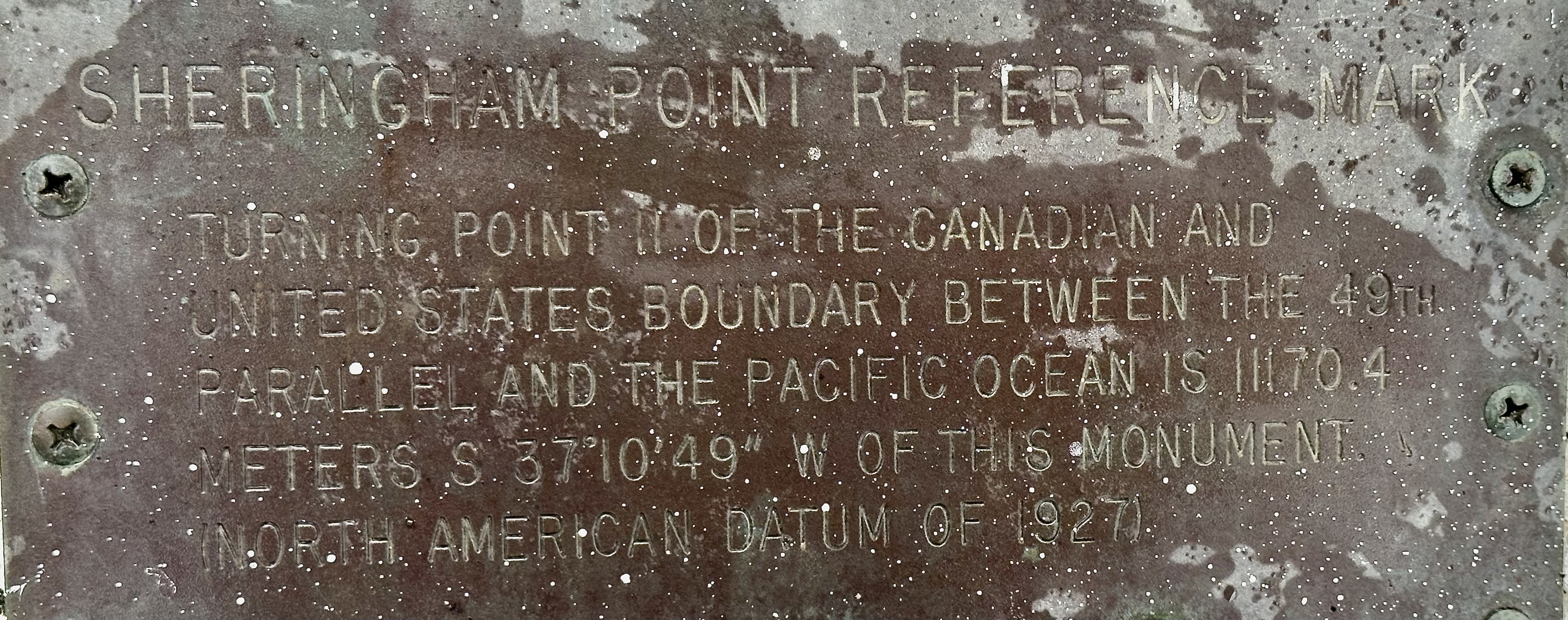 Marker plaque, Sheringham Point Lighthouse, May 2025