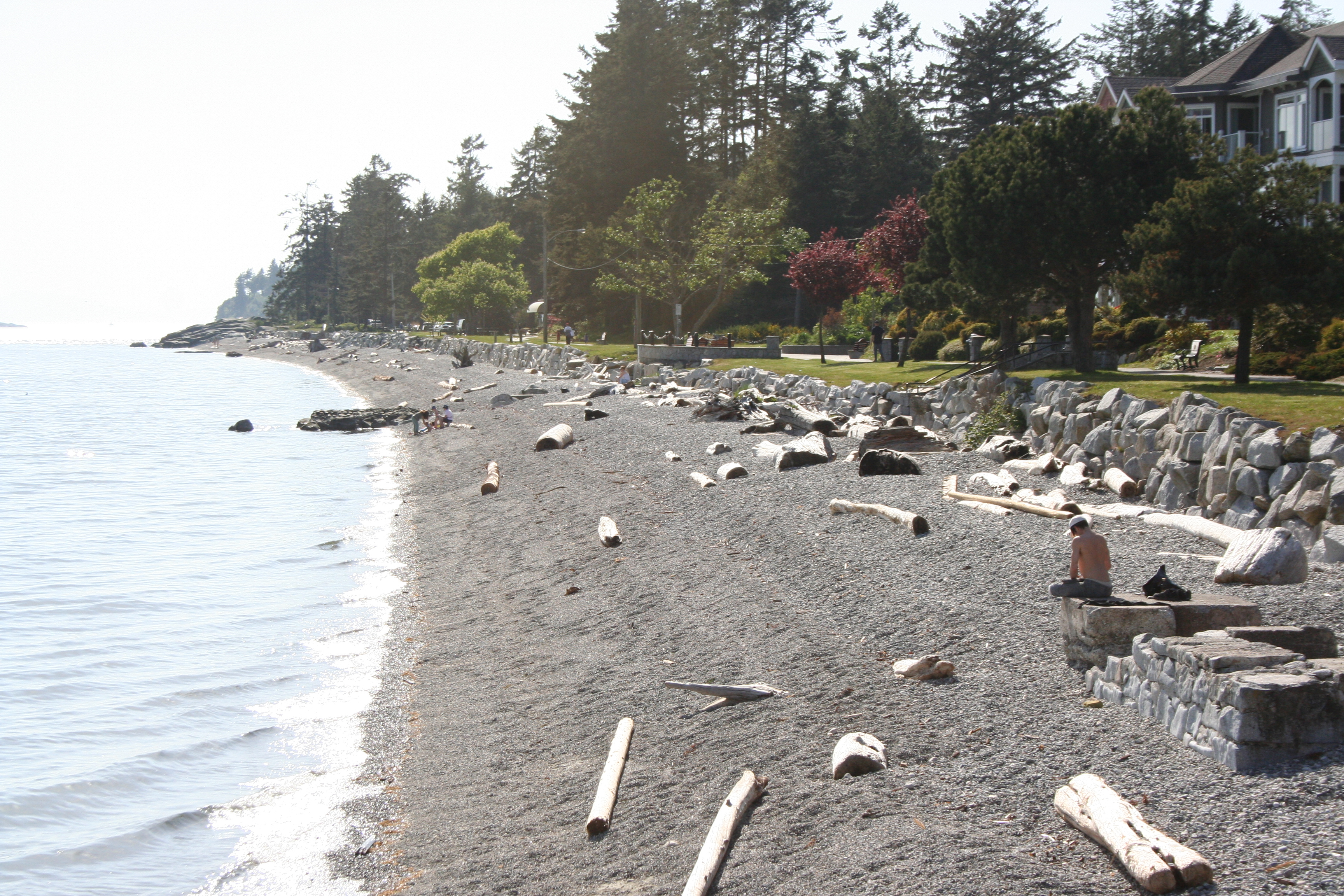 Trail Bay, Sechelt, British Columbia, looking west.