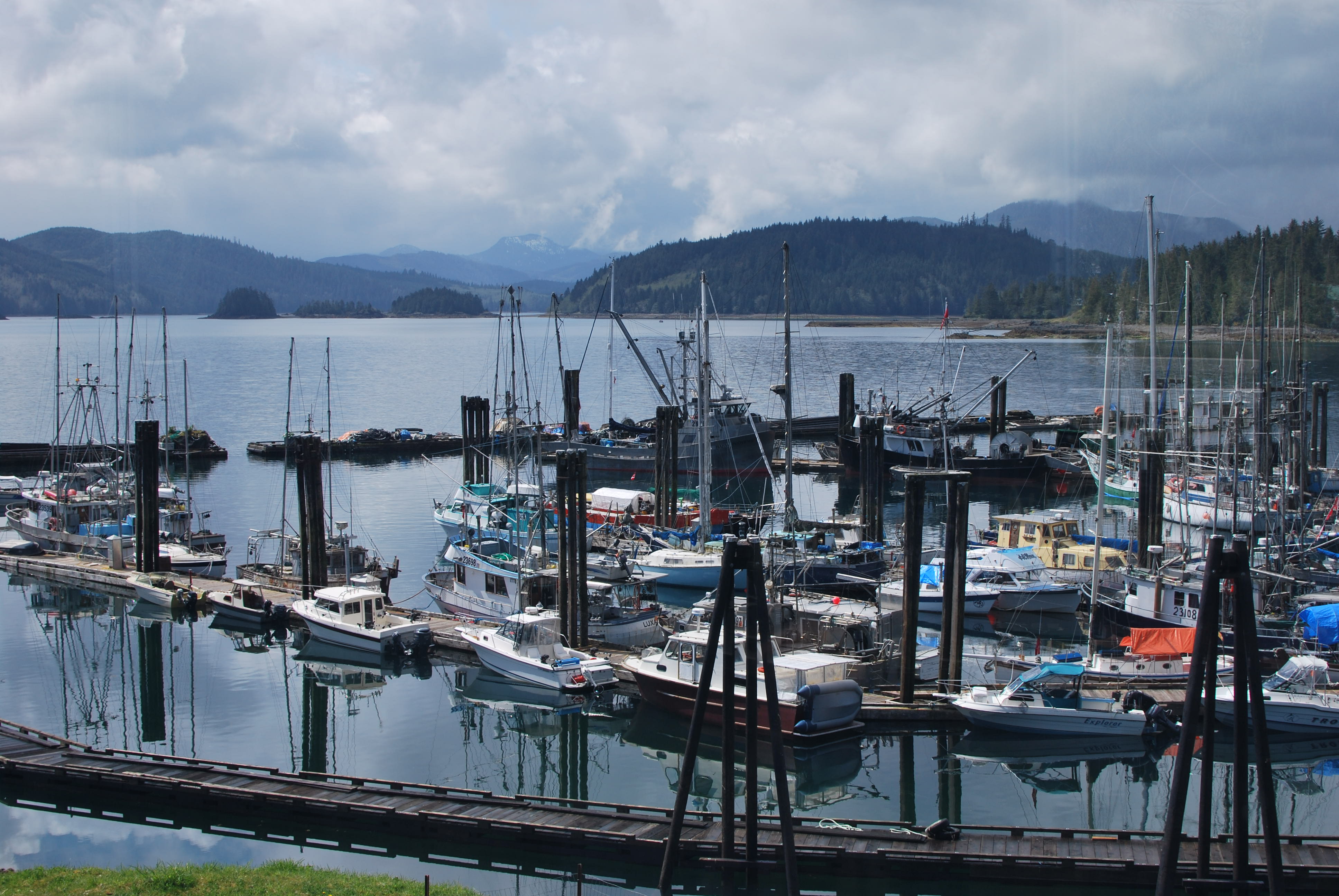 The City harbour at Queen Charlotte City, Haida Gwaii