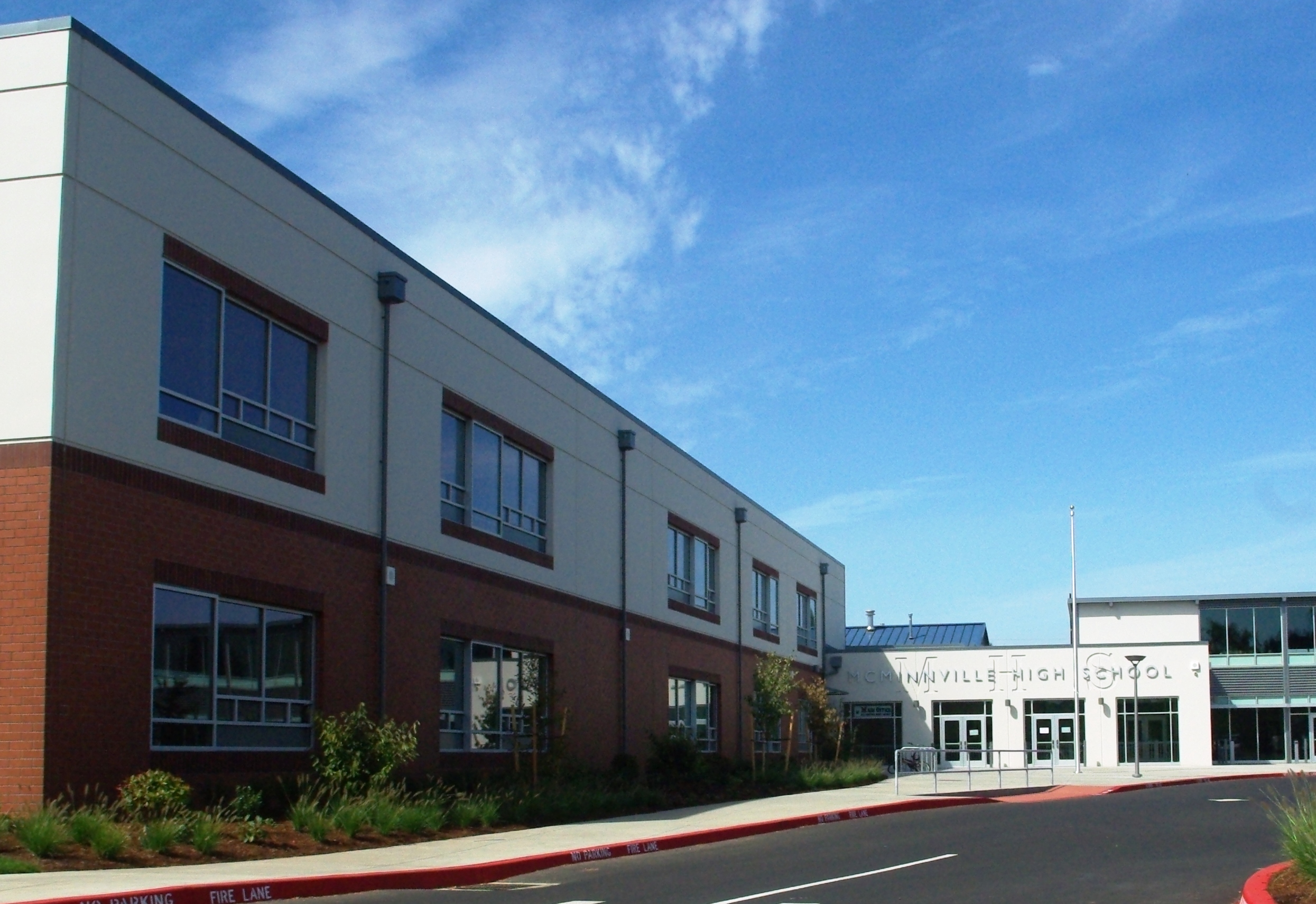 High school in McMinnville, Oregon, USA.