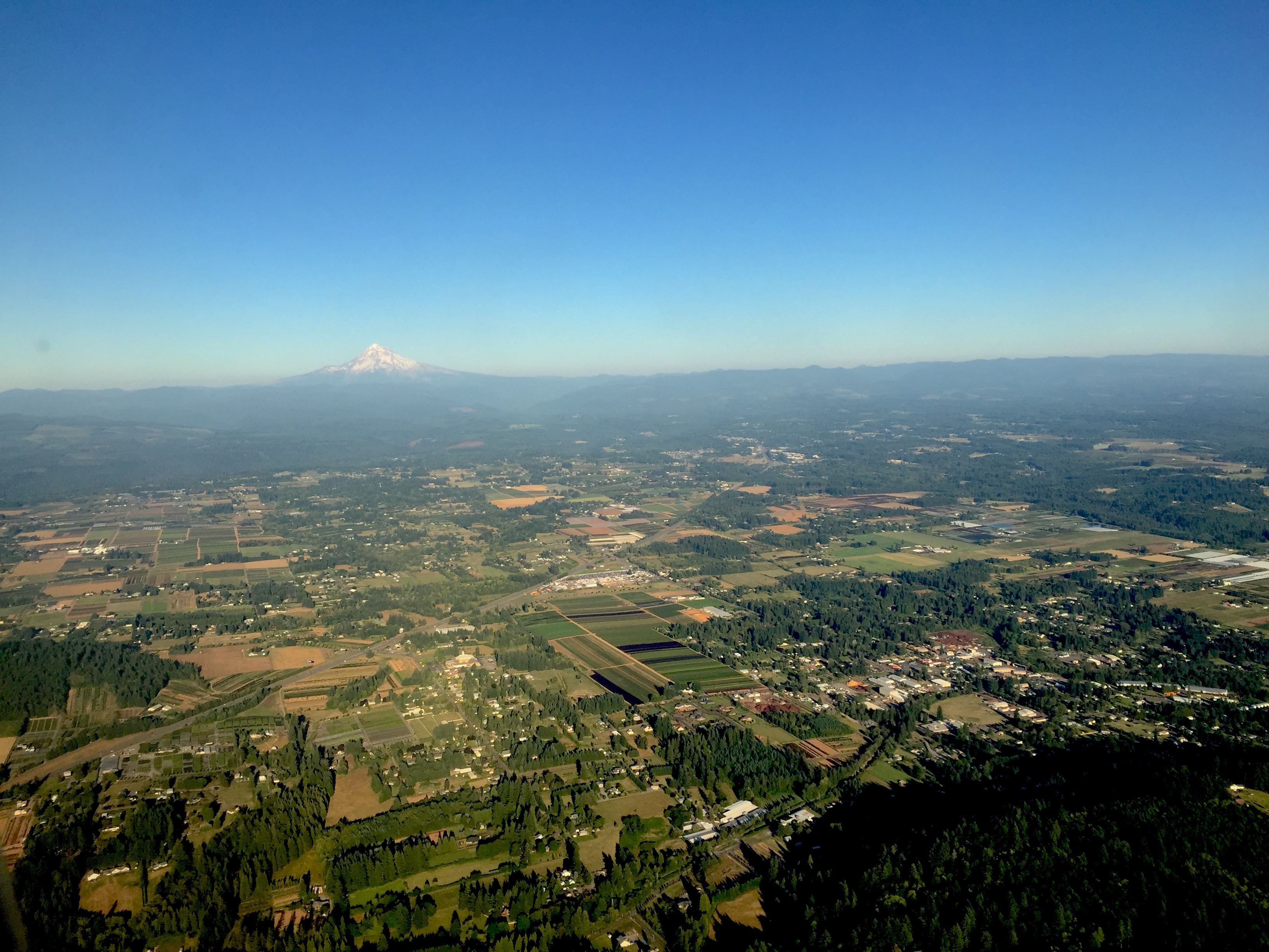 Aerial view of Boring and Damascus, Oregon