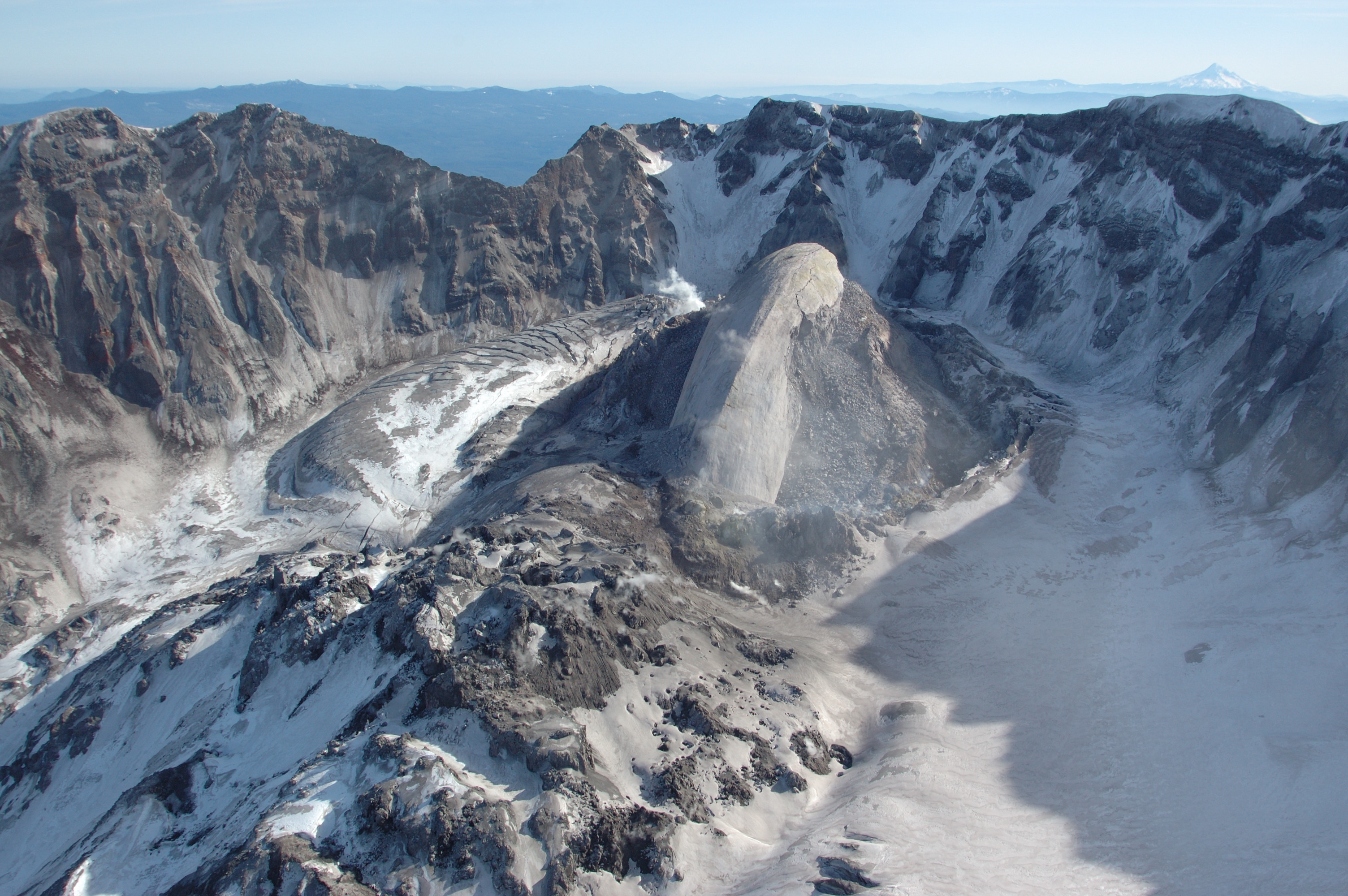 a "Whaleback" feature in Mount Saint Helens new lava dome.