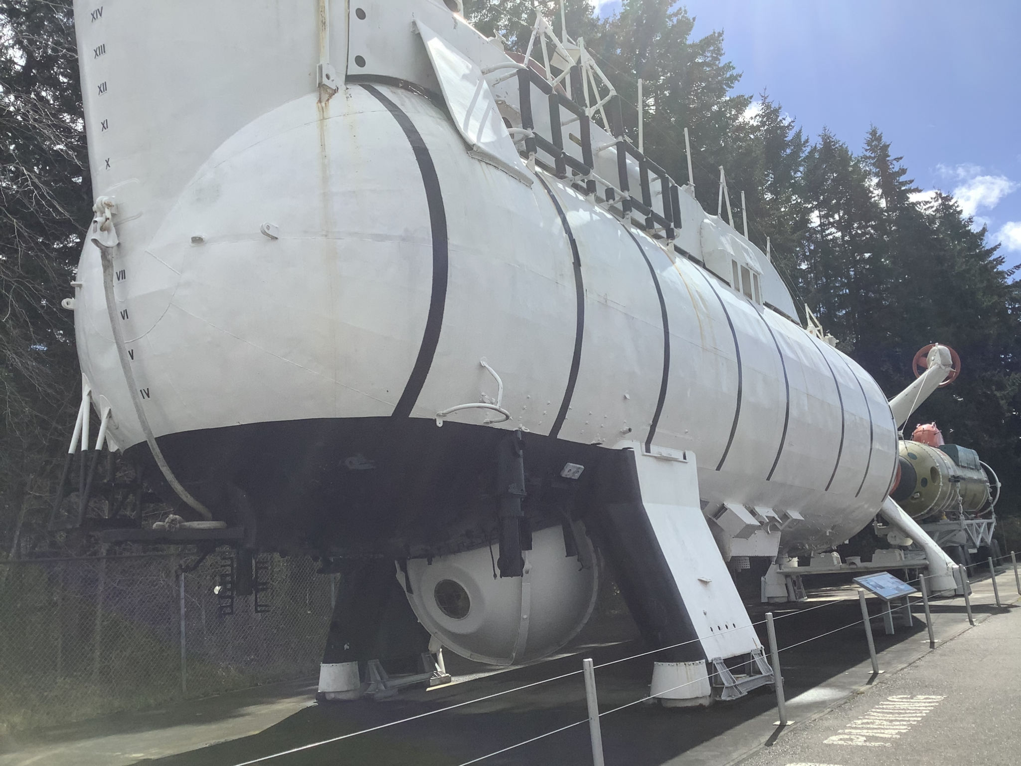 The Trieste II bathyscaphe at the Naval Undersea Museum in Keyport, WA, April 1, 2023