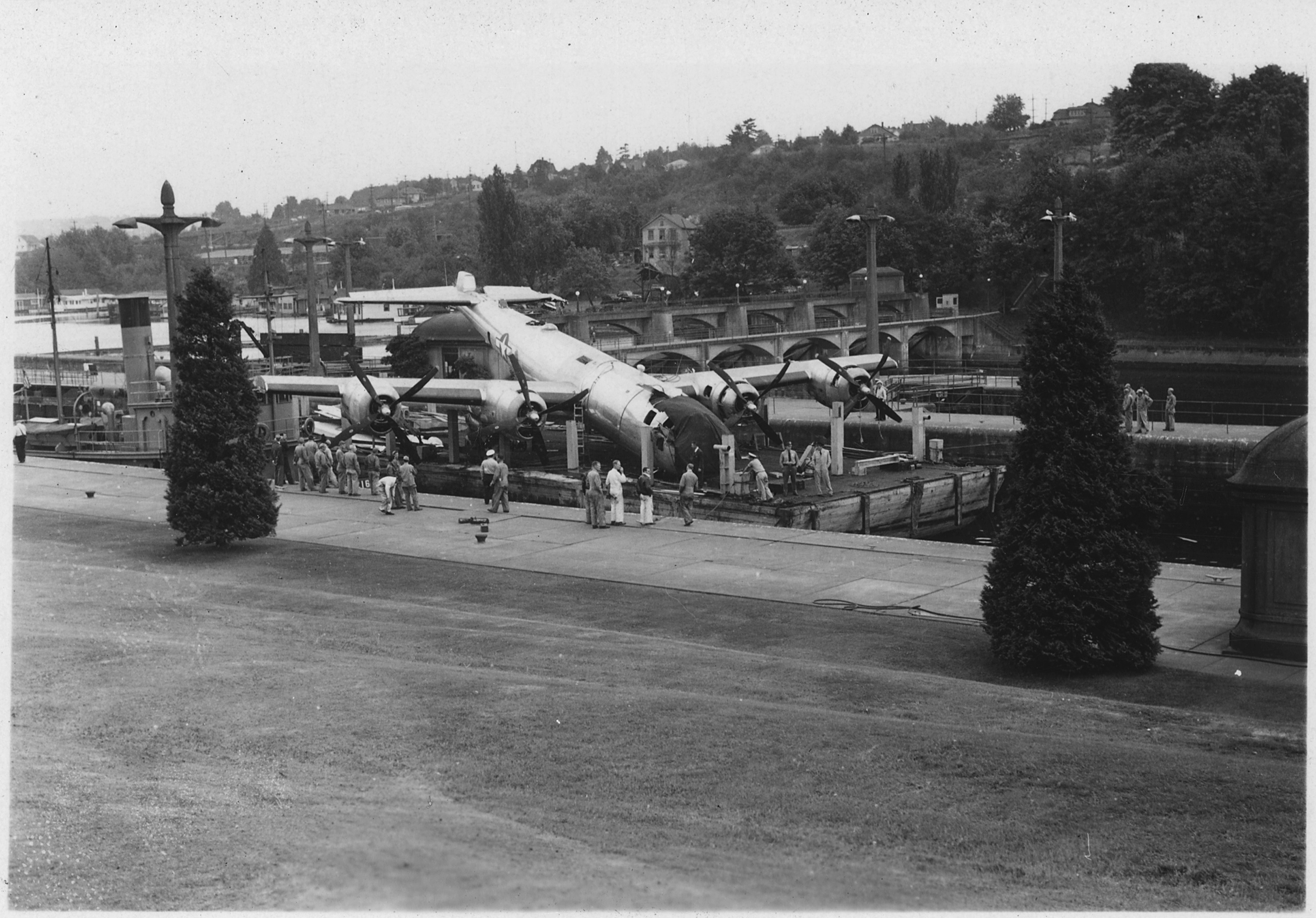 Scope and content: The US Army Corps of Engineers extensively photographed many of the Civil Works project and river and harbor improvement that they were involved with. The Lake Washington Ship Canal and the Hiram Chittenden Locks were built to allow passage between fresh water Lake Union and salt water Puget Sound.