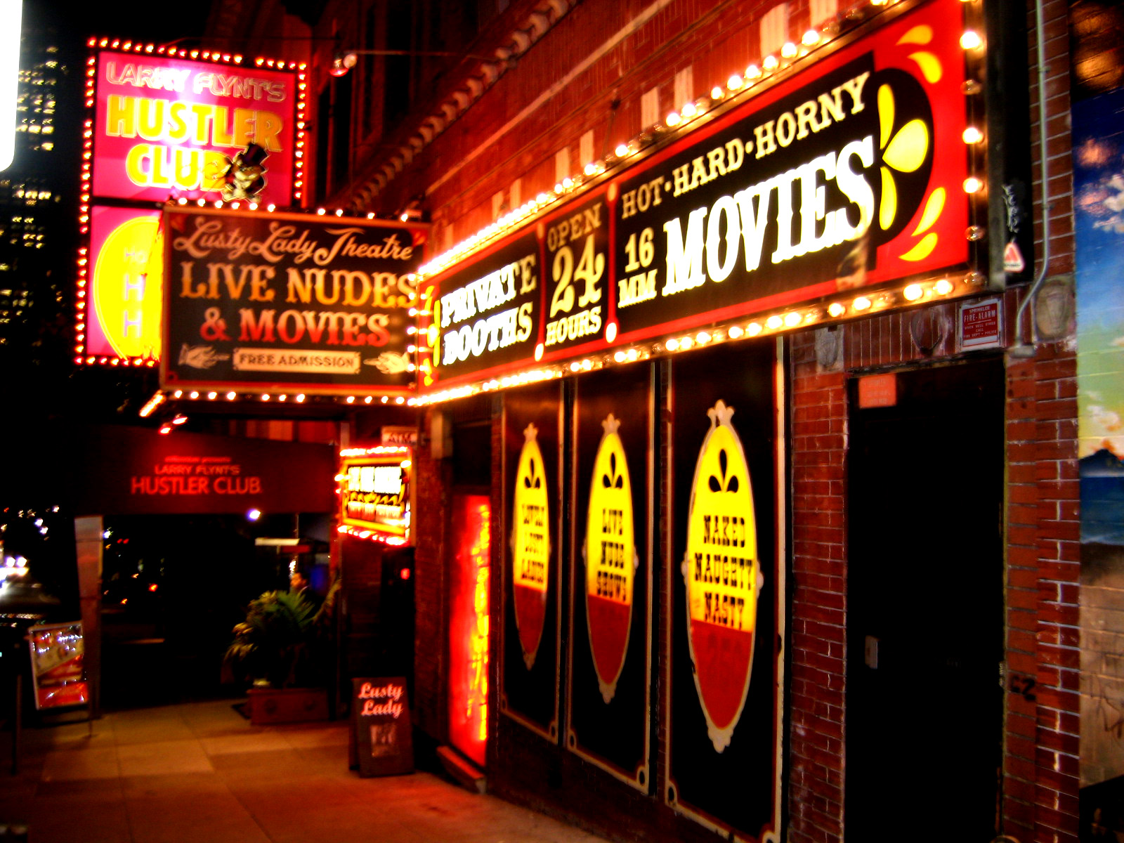 The Lusty Lady peep show in San Francisco.