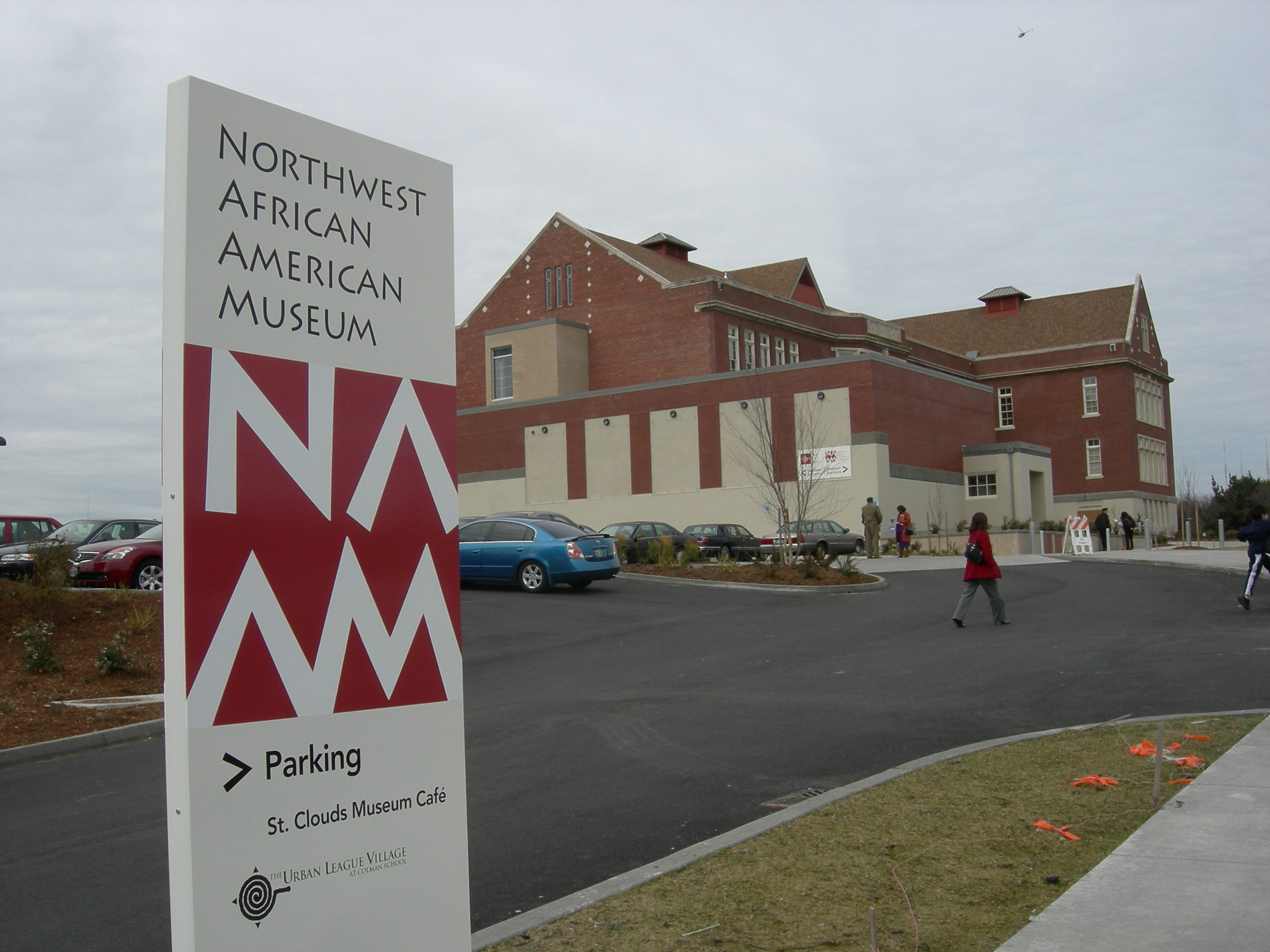 Northwest African American Museum (the former Colman School), Jimi Hendrix Park, Seattle, Washington.
