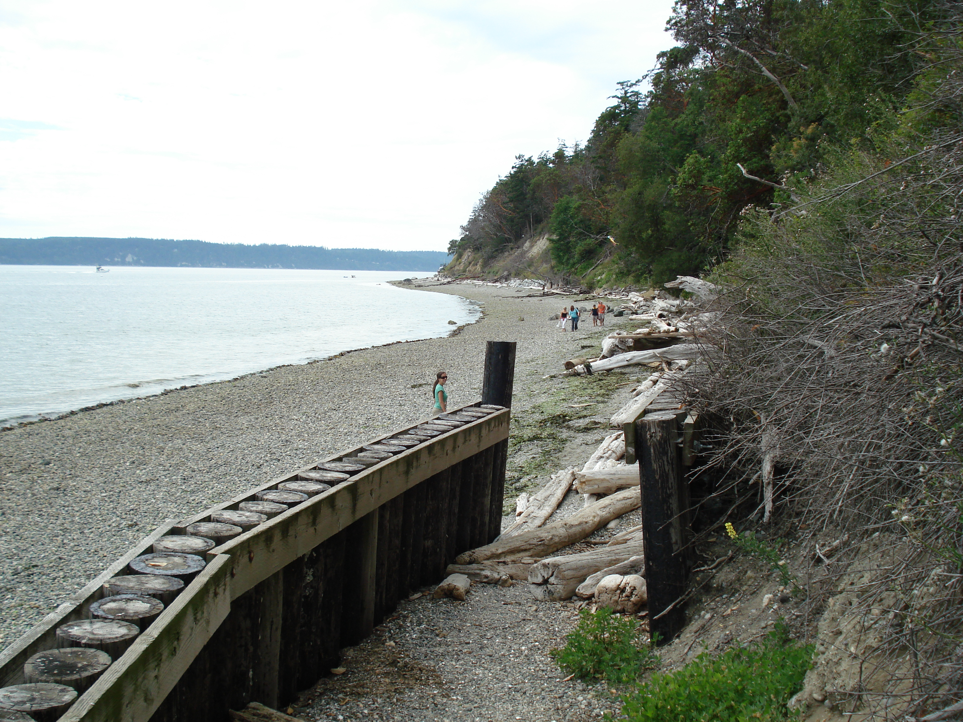 The beach at Camano Island State Park.