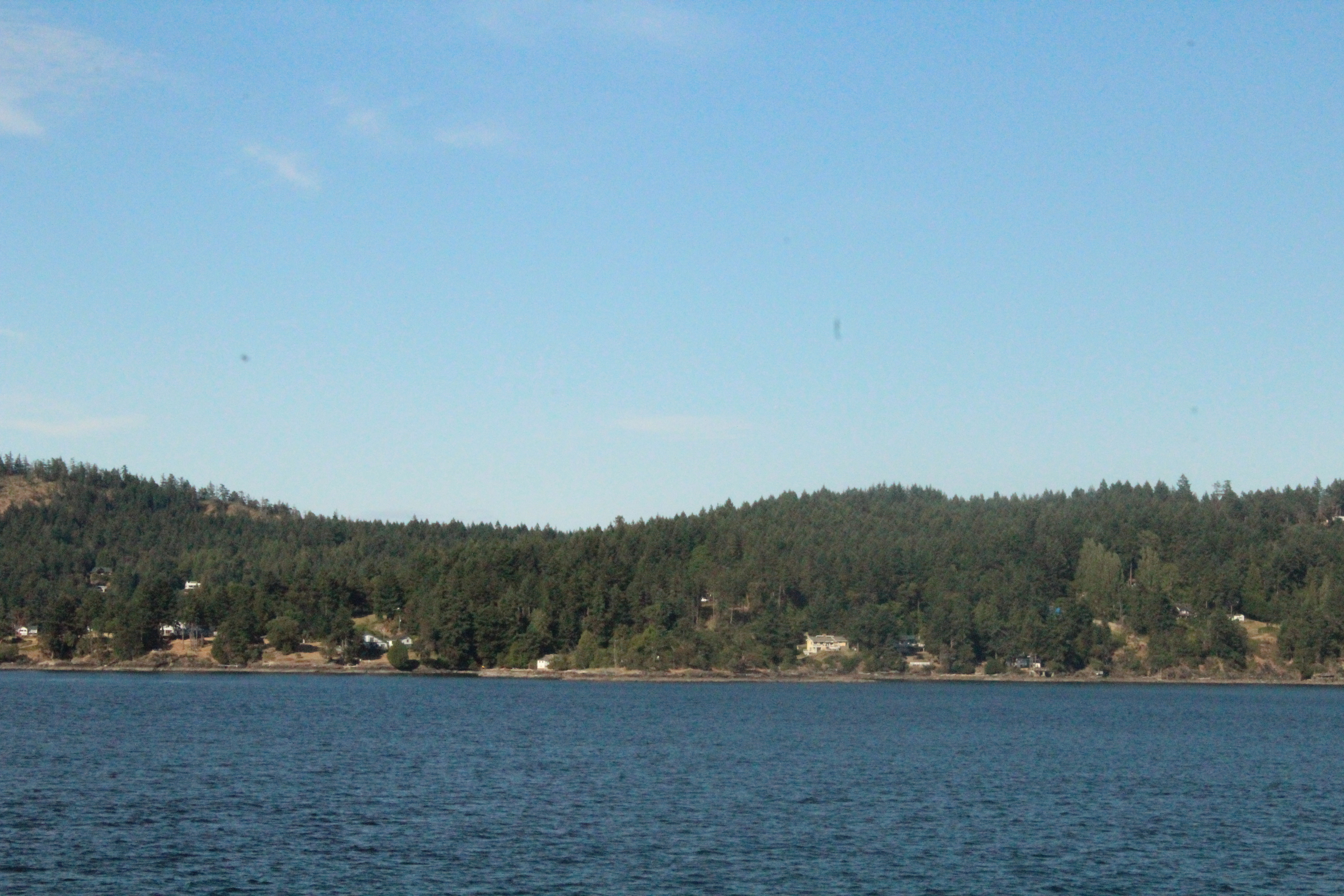 A view of North Pender Island from the west