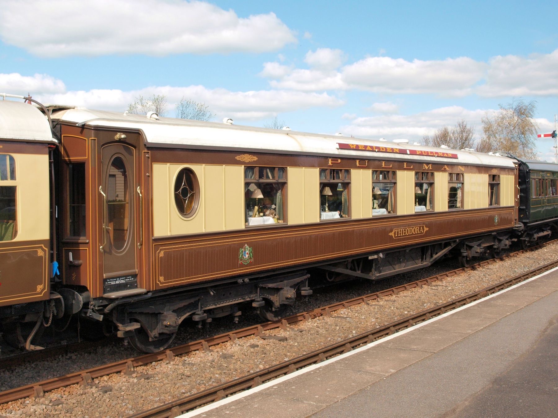 Theodora at Northiam Station on the K&amp;ESR