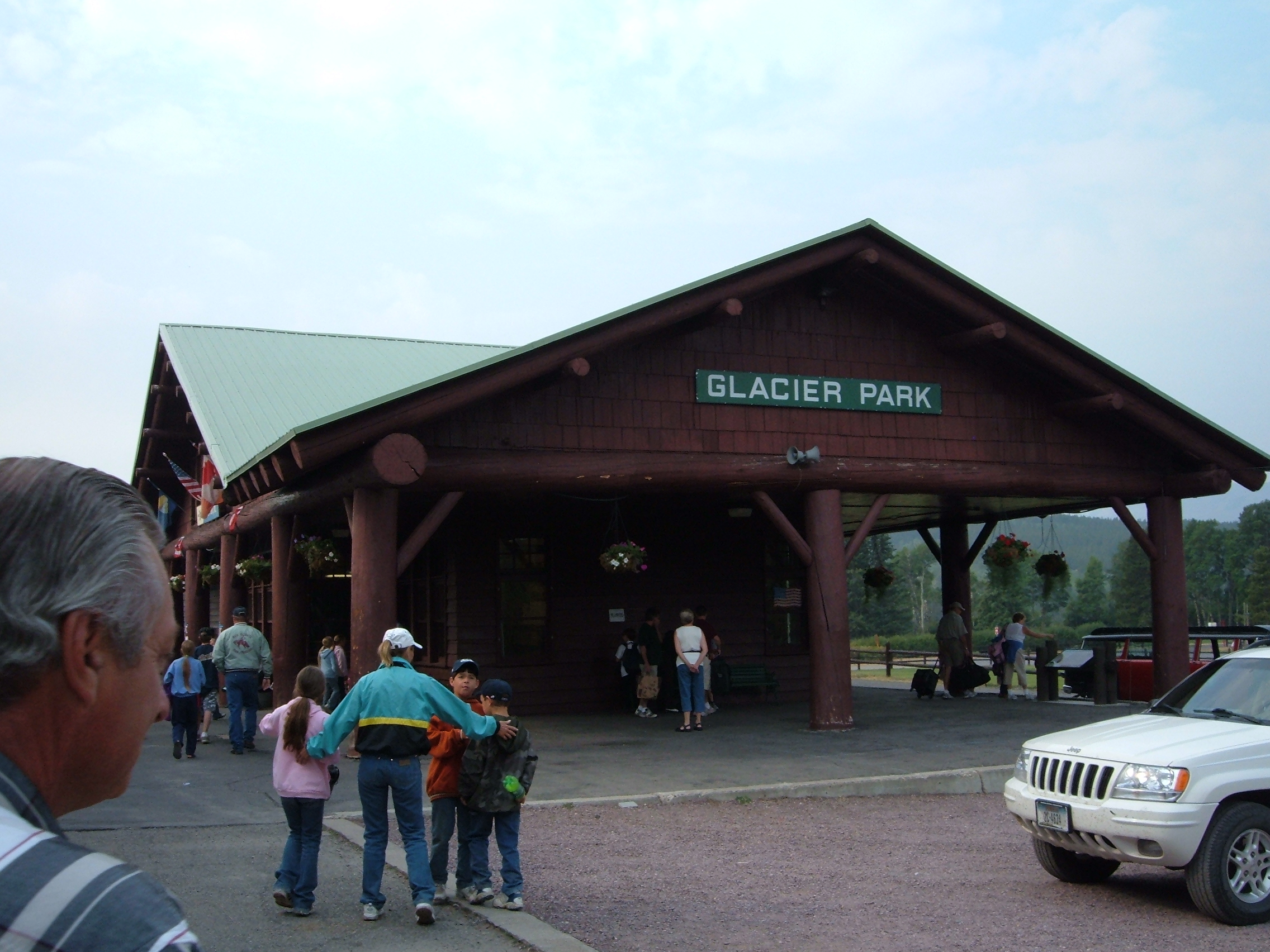 The East Glacier Park Amtrak station.