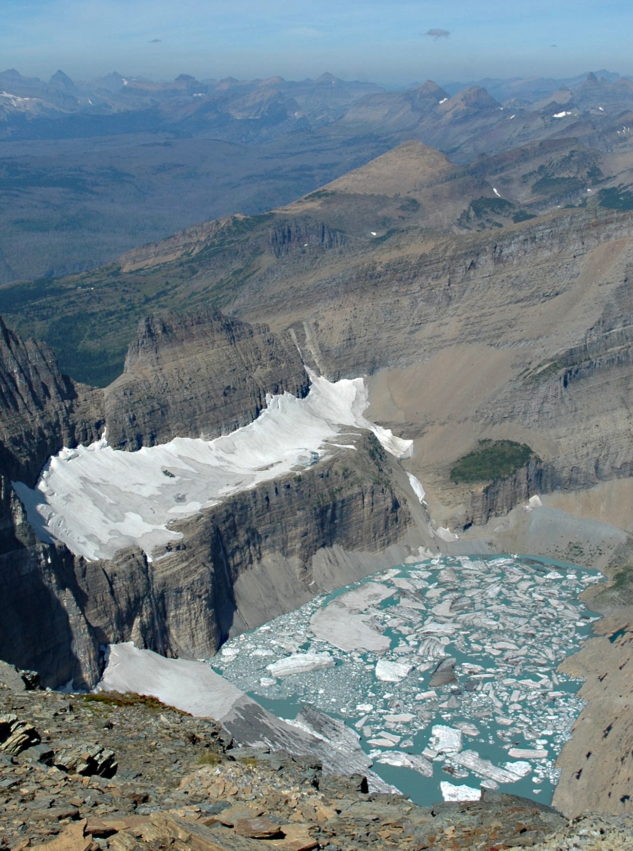 Grinnell Glacier in Glacier National Park, Montana 2009