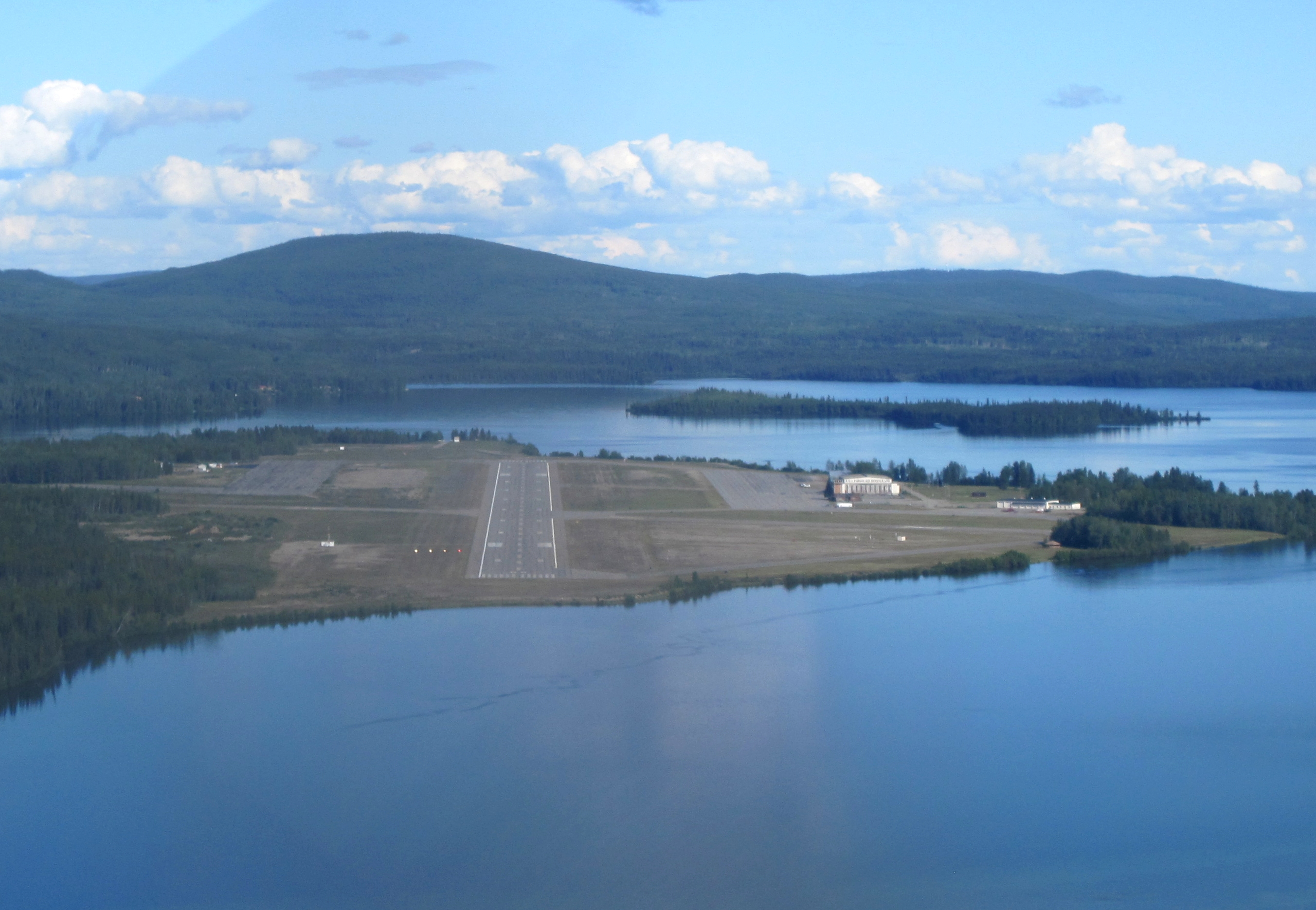 Watson Lake Airport, Watson Lake, Yukon Territory. July 23, 2011.