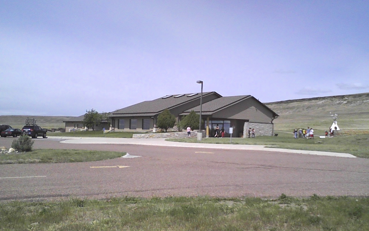 FIrst People's Buffalo Jump State Park visitor center, near Ulm, Montana