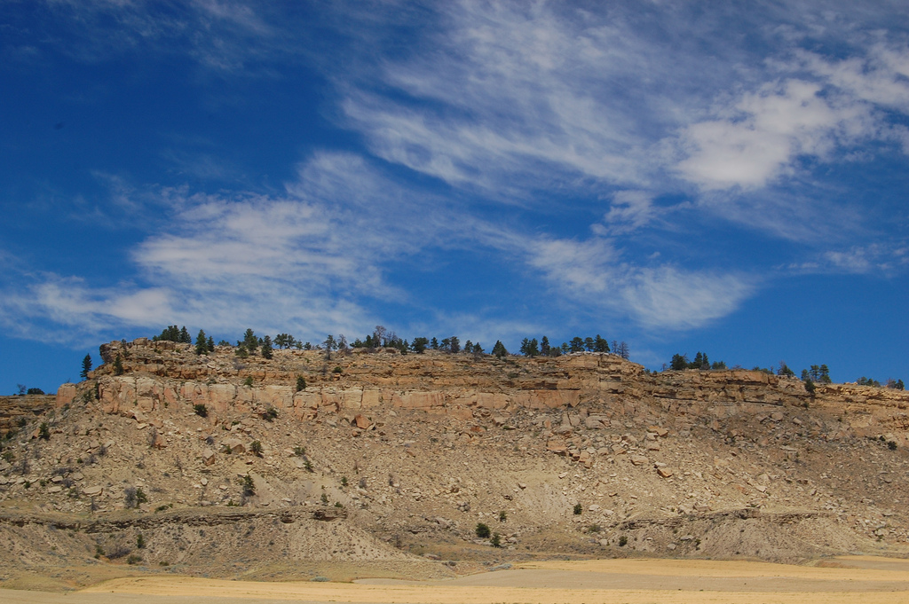 A photo of the battlefield where the Nez Perce Indians fought against the U.S. army in 1877.