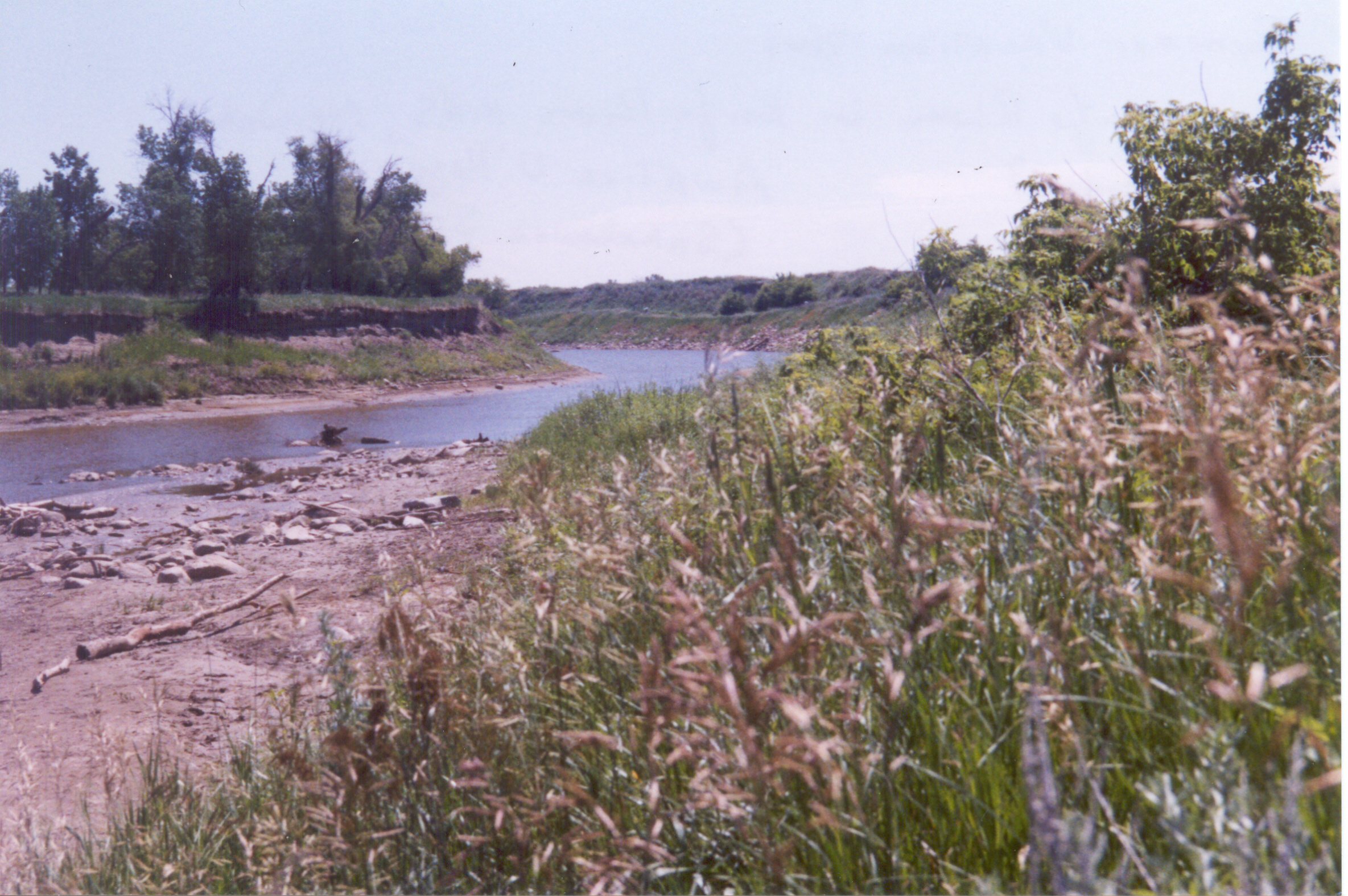 Knife River at Knife River Indian Village National Historic Site
