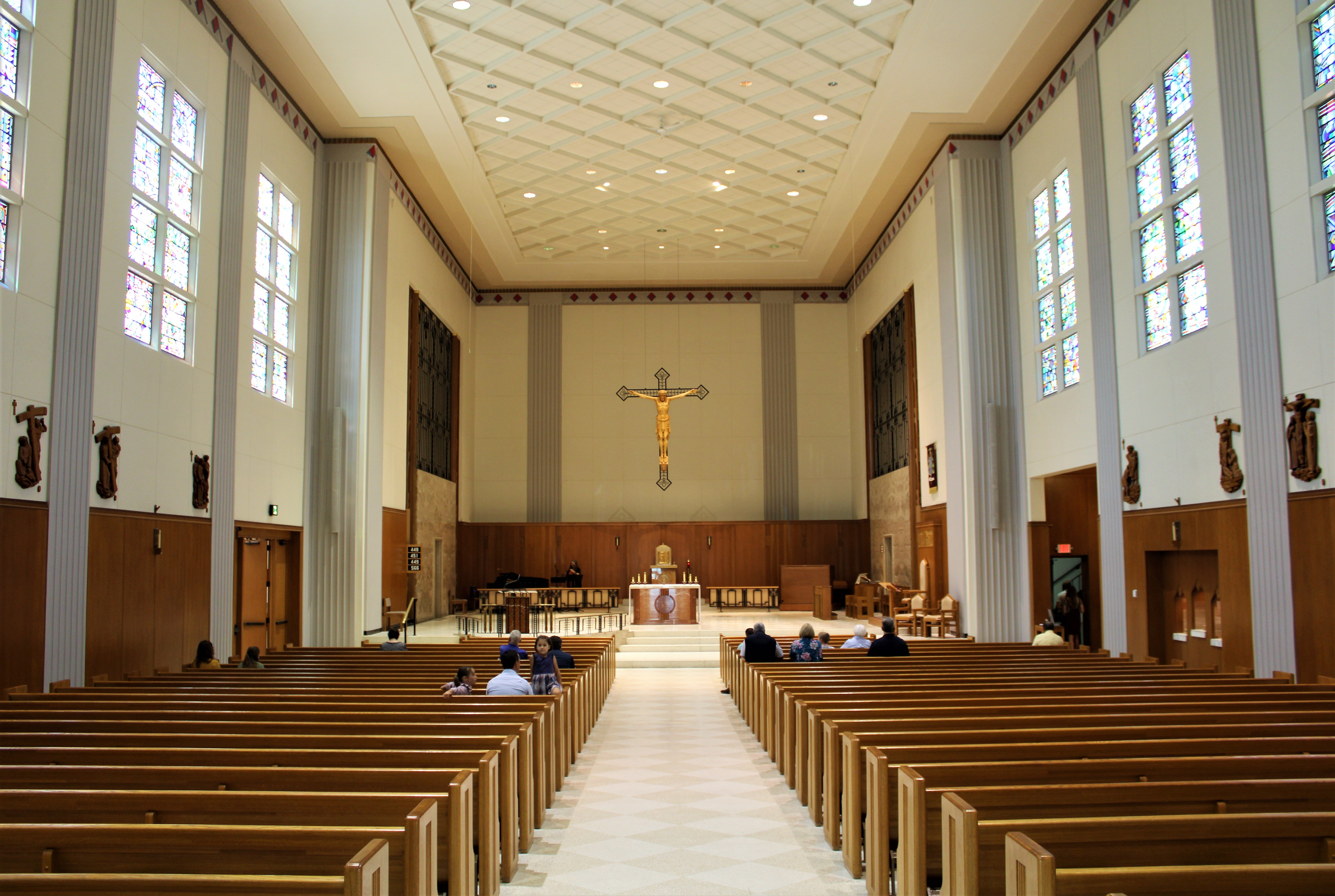 Interior of the Cathedral of the Holy Spirit in Bismarck, North Dakota.
