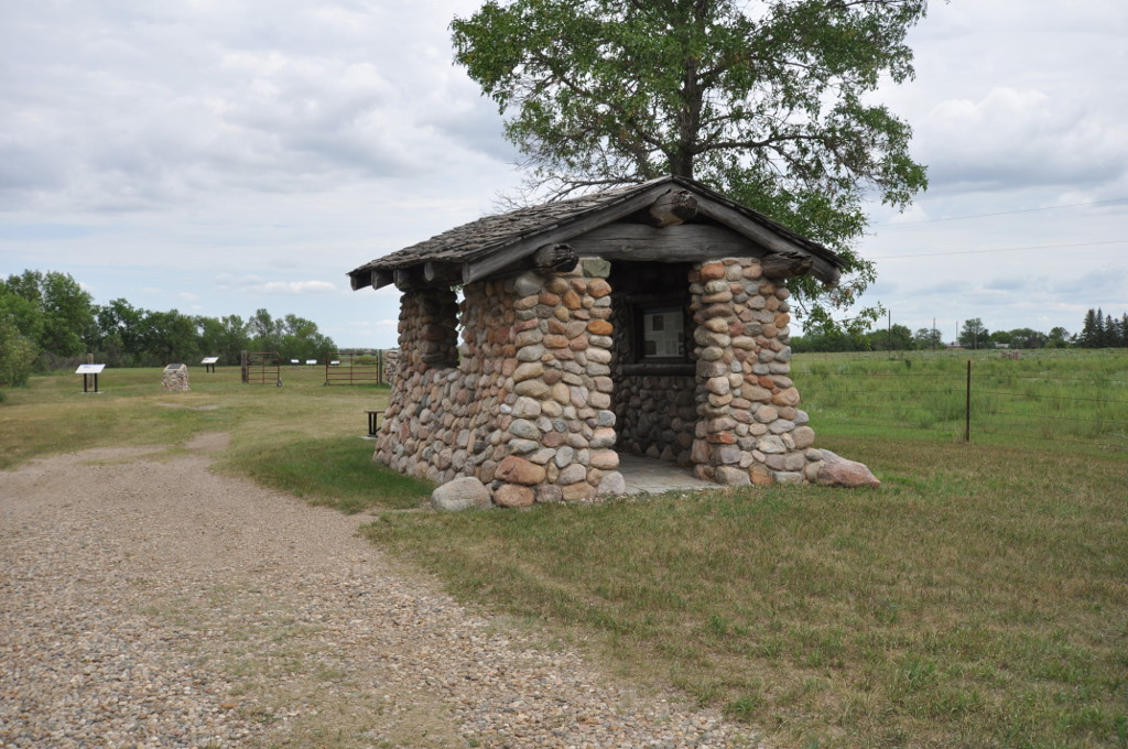 CCC kiosk, part of the Depression Era Work Relief Construction Features at Menoken State Historic Site, Burleigh County, North Dakota.