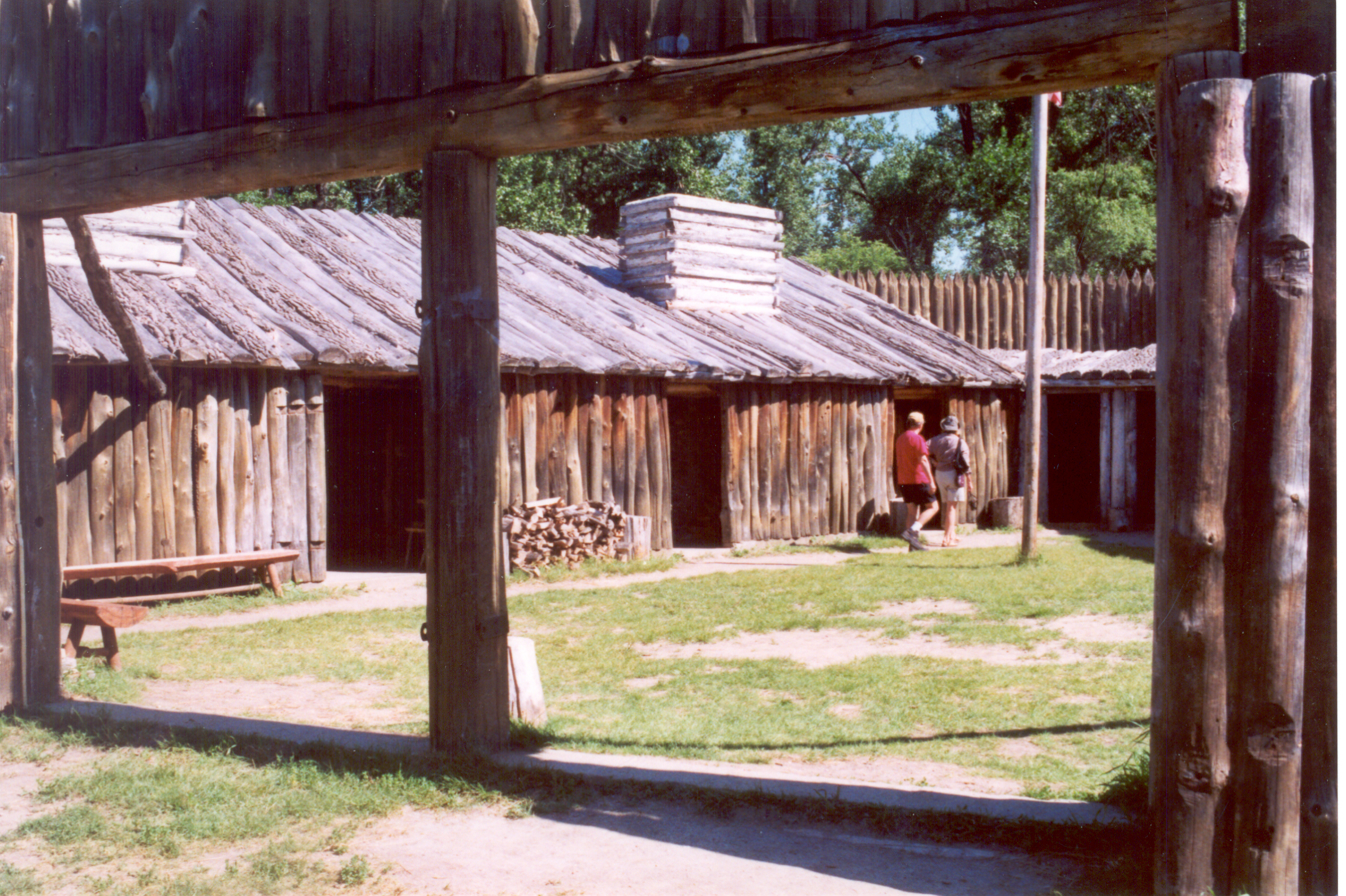 Reconstruction of Fort Mandan, Lewis &amp; Clark Expedition, North Dakota