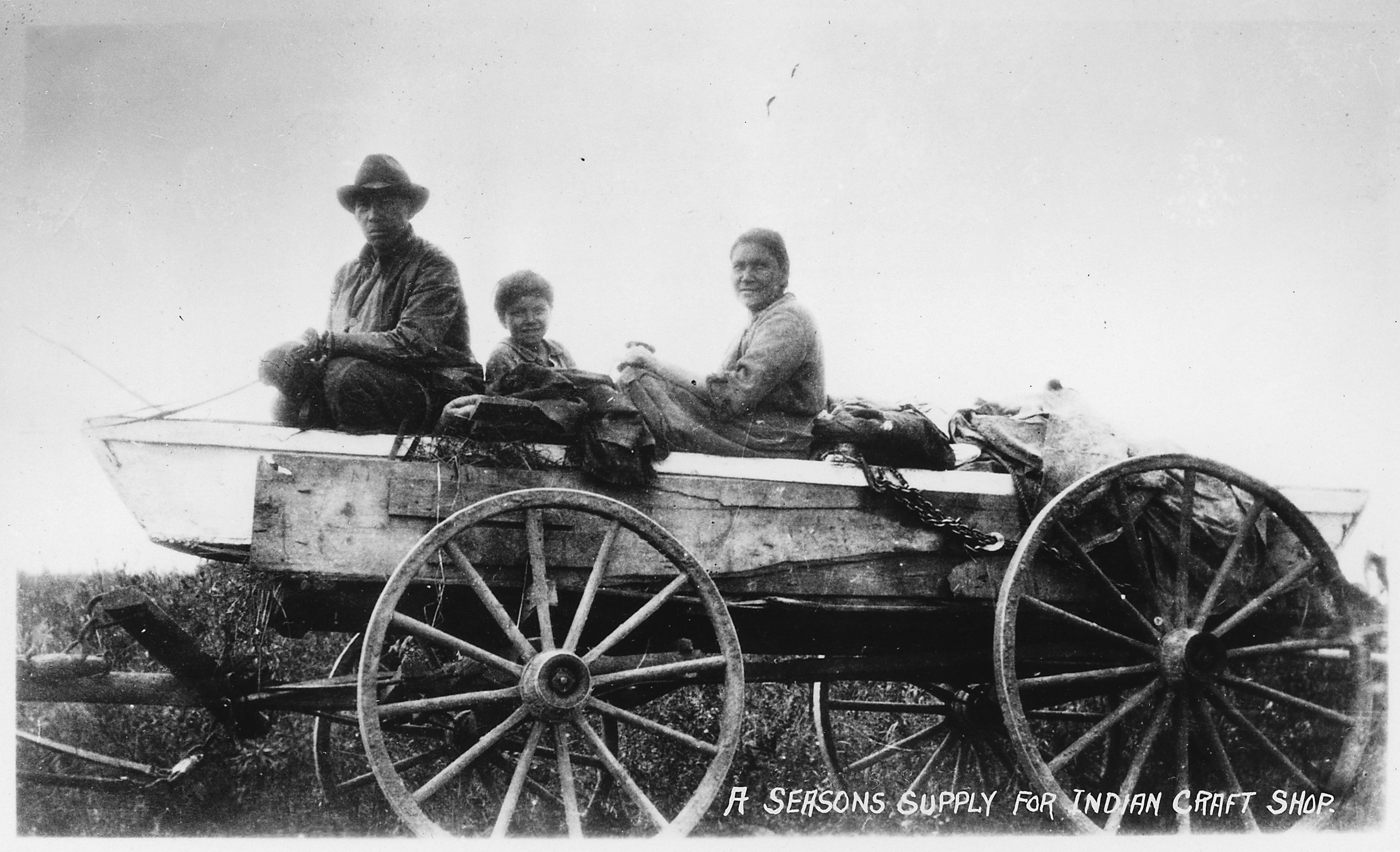 Scope and content:  "White Earth gardens: a season's supply for Indian craft shop."