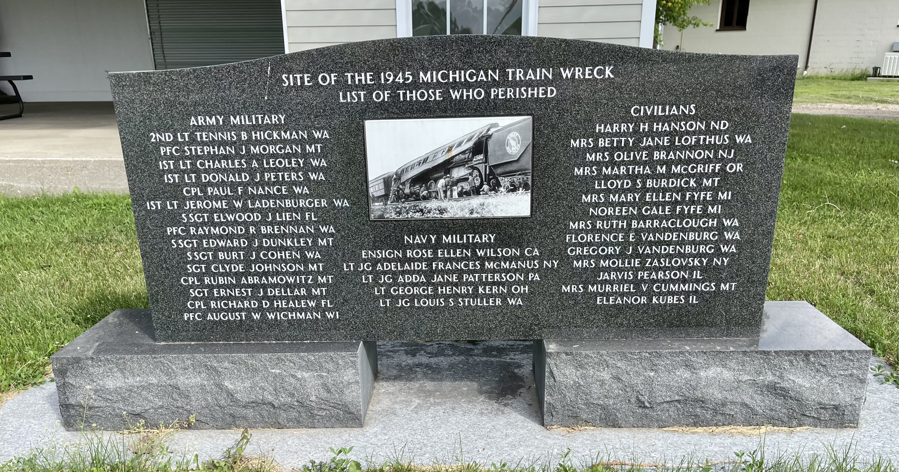 SITE OF THE 1945 MICHIGAN TRAIN WRECK, Michigan, North Dakota