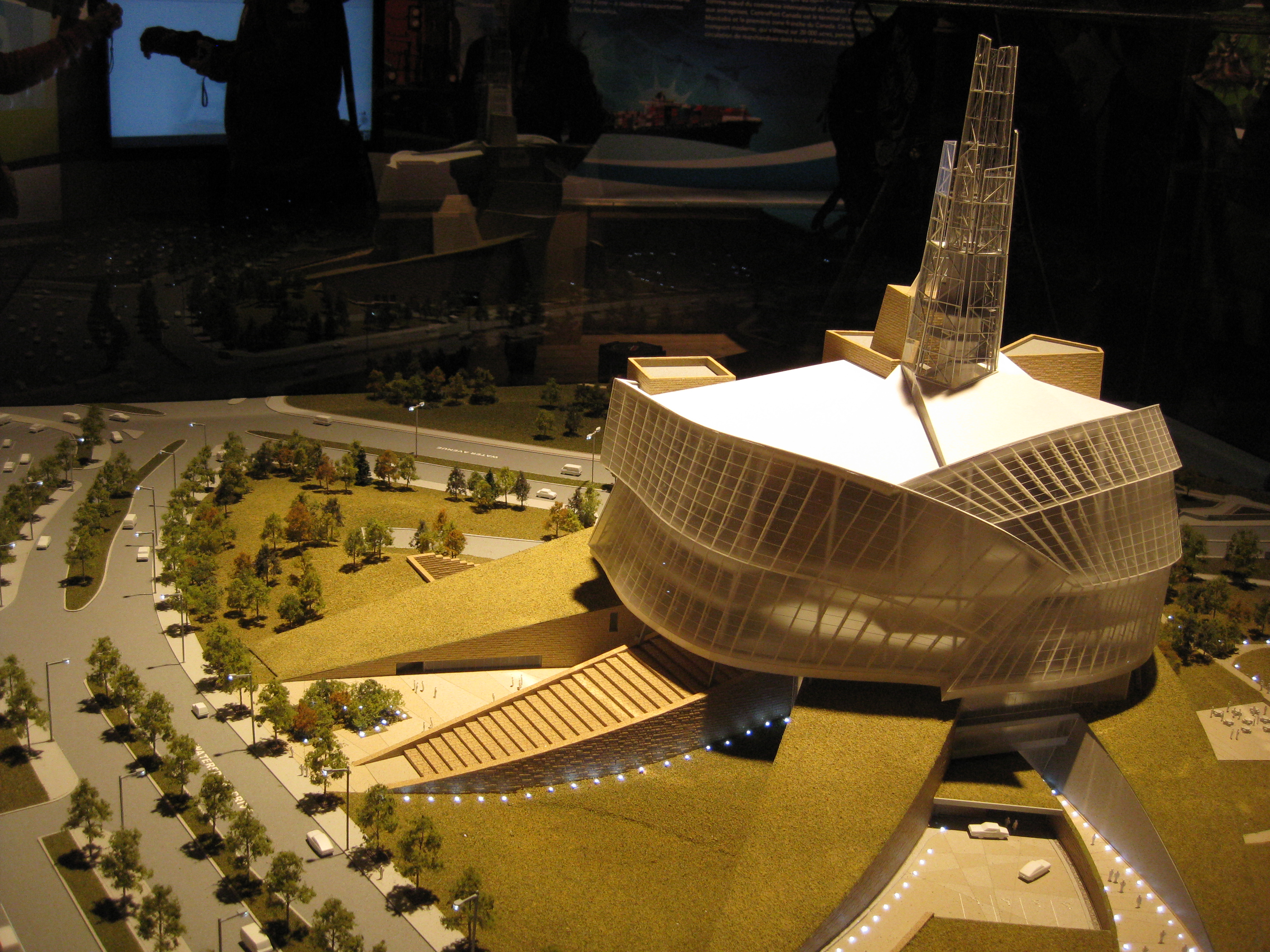 Model of the Canadian Museum for Human Rights