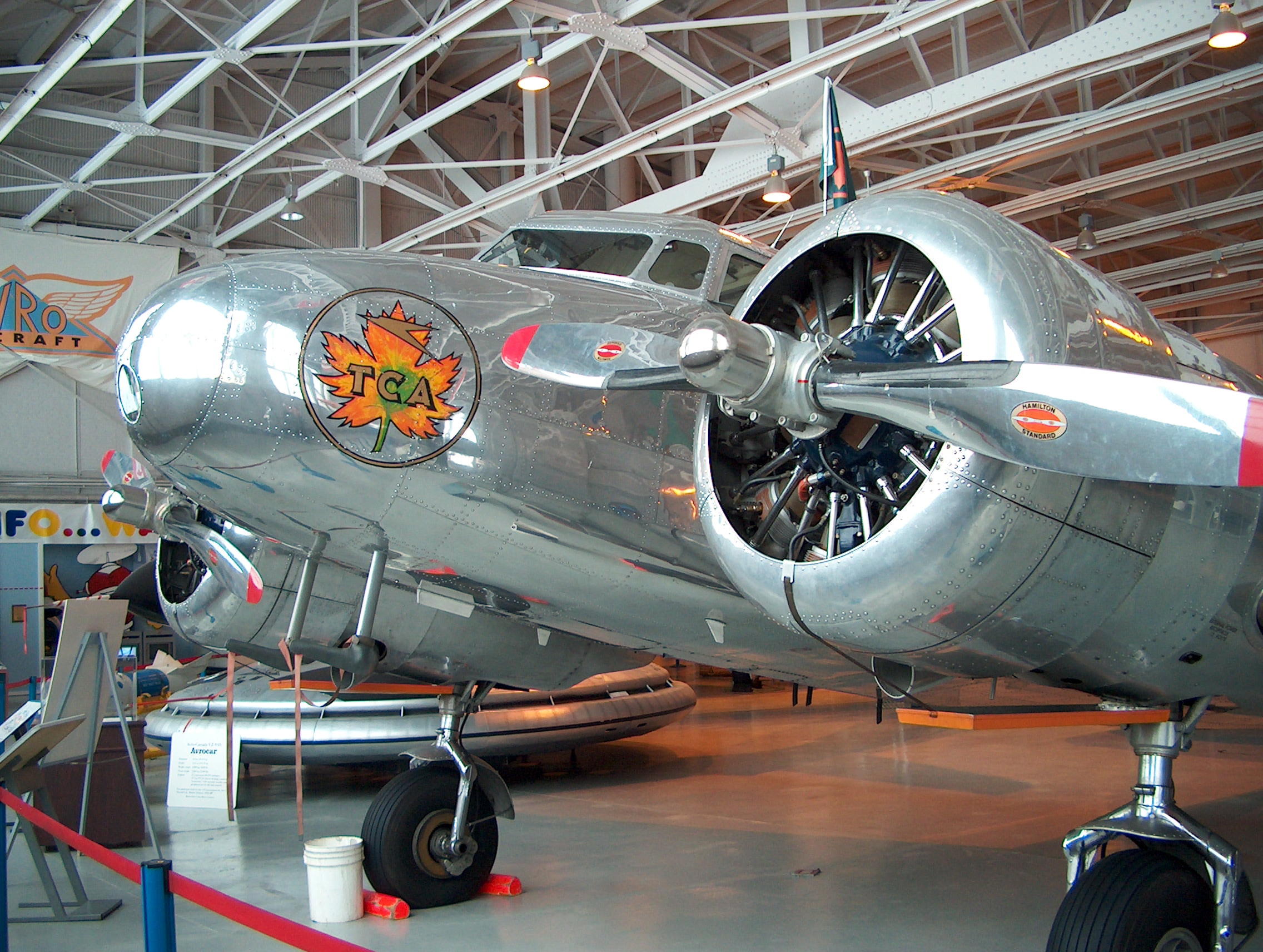 Lockheed Electra 10A "CF-TCC" in Trans Canada Airlines livery at the Western Canada Aviation Museum.