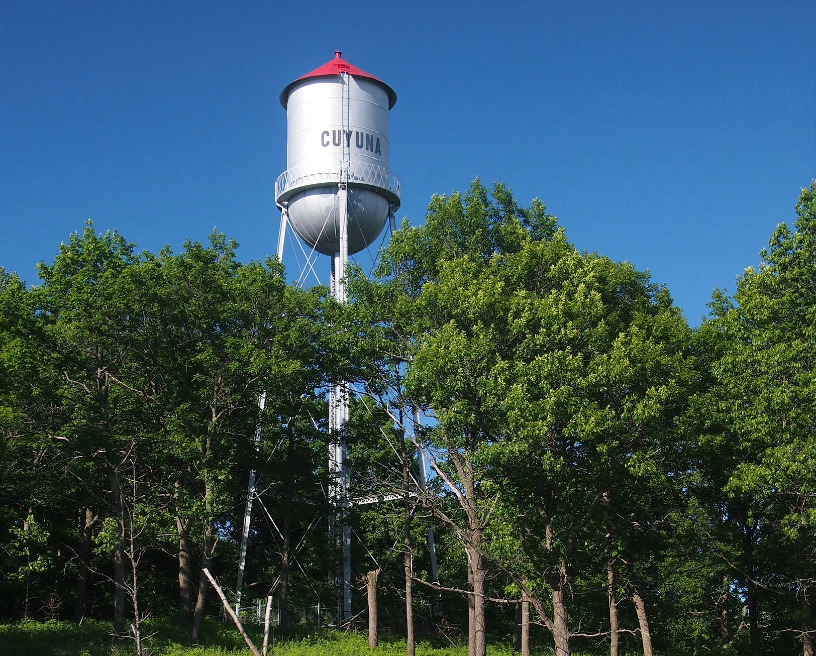 Elevated Metal Water Tank, Cuyuna, Minnesota, USA.  Viewed from the southwest.  





This is an image of a place or building that is listed on the National Register of Historic Places in the United States of America. Its reference number is 80002028 (Wikidata).