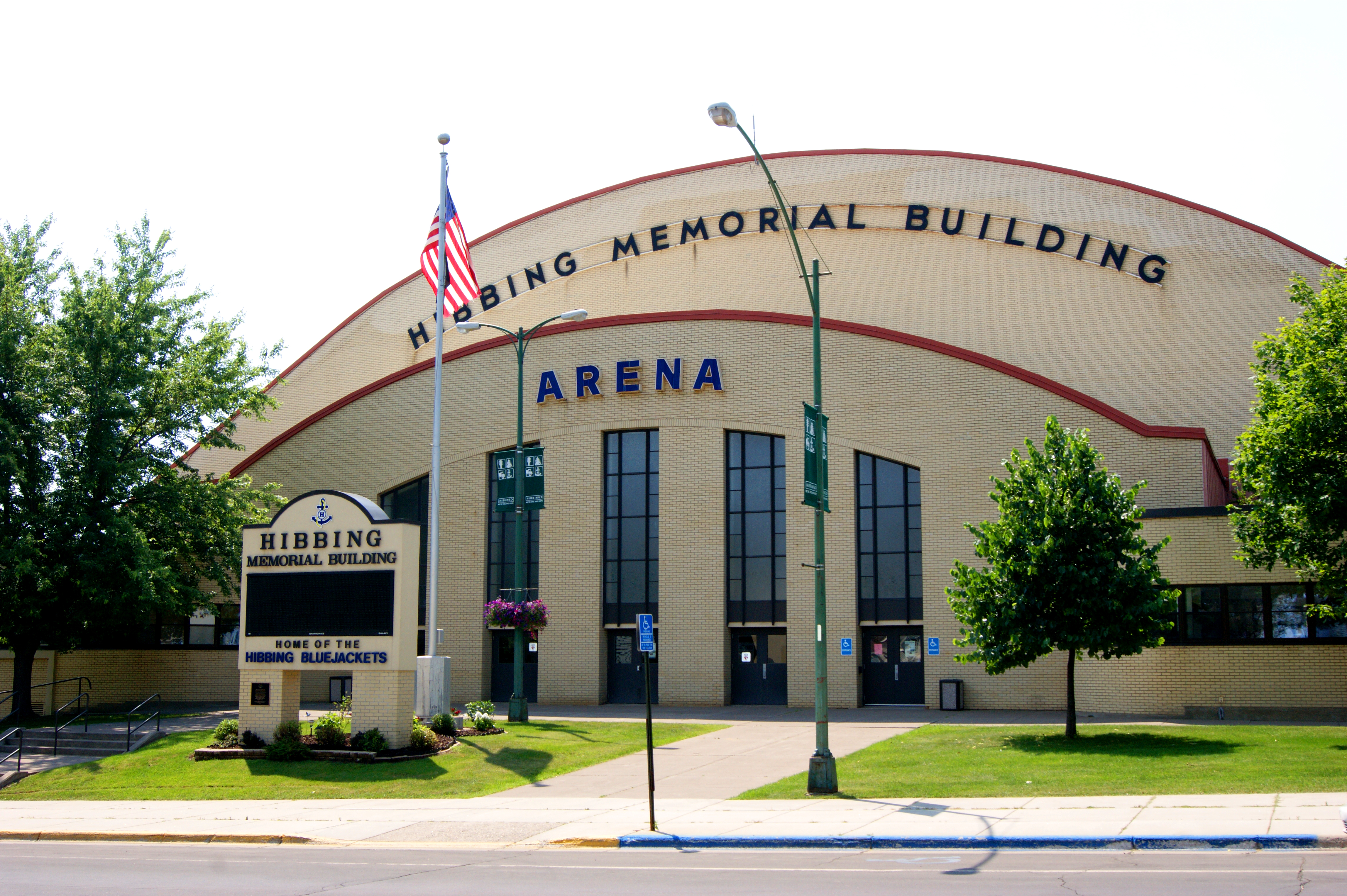 Hibbing Memorial Building/Area, Hibbing, Minnesota. Home to the Hibbing Historical Society and Museum.