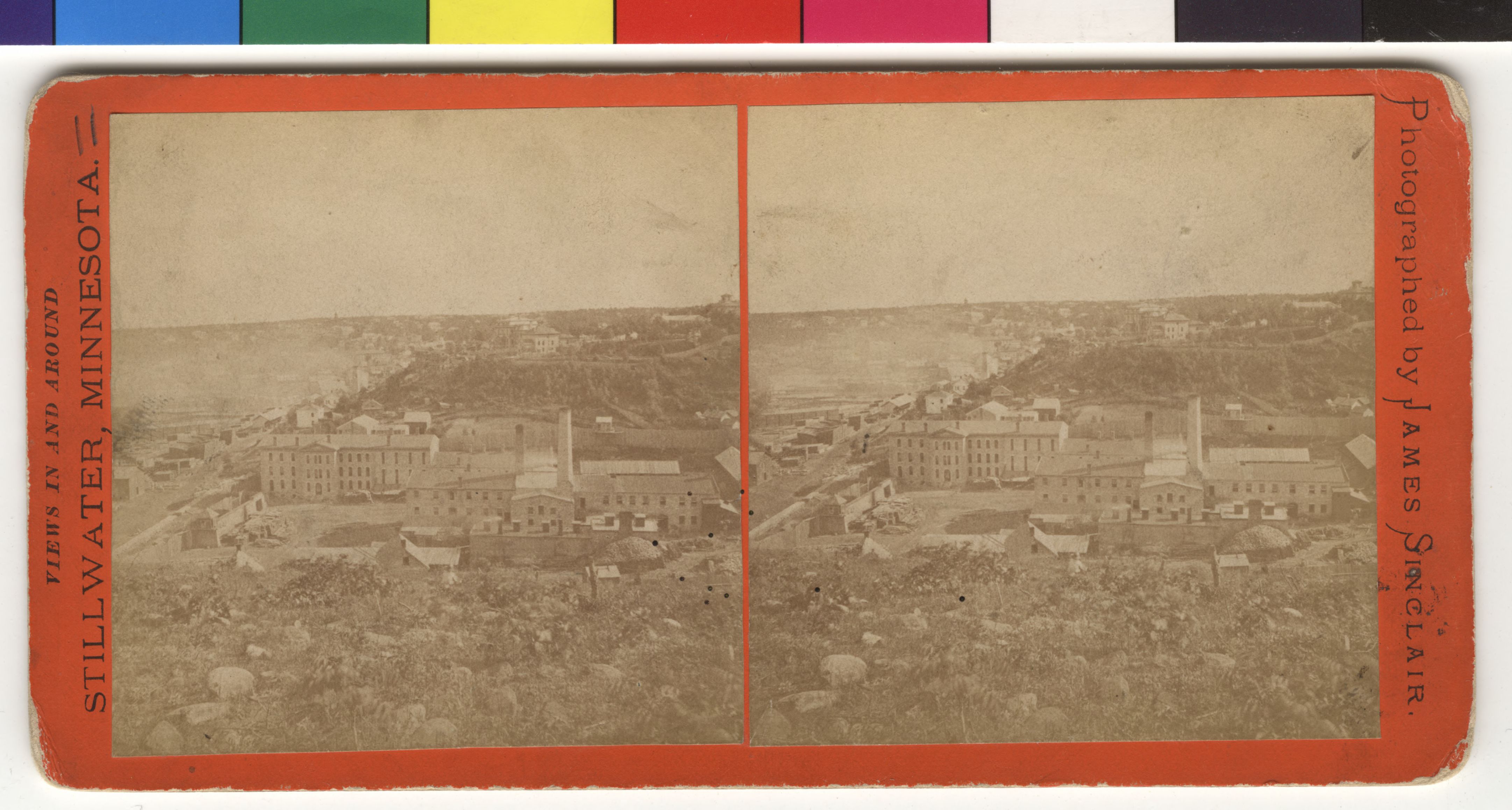 State Prison in Stillwater, MN, as viewed from the south end of North Broadway Street. The prison was built in 1853.