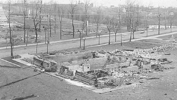 A residential area of Cloquet after the 1918 fire