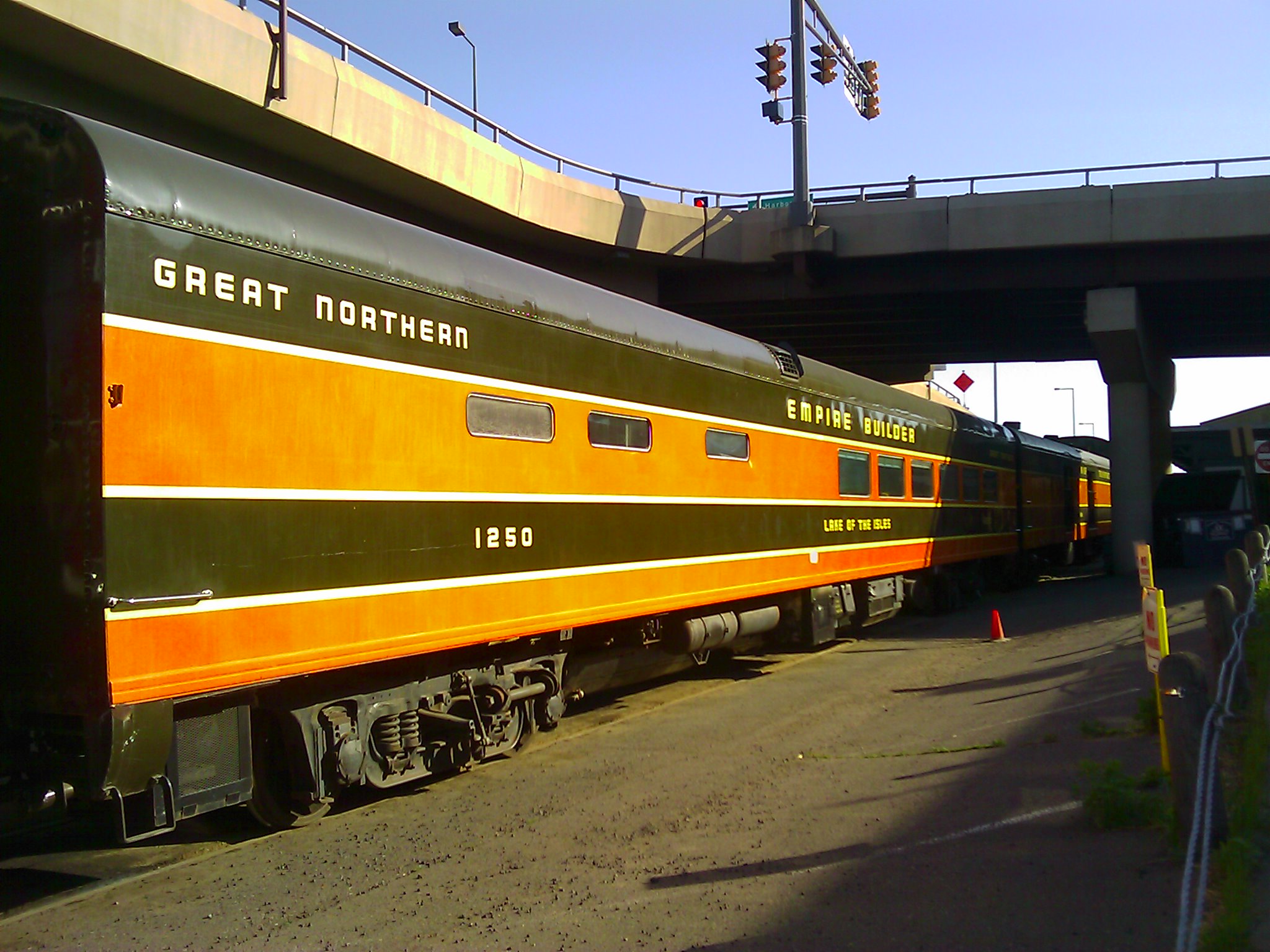 Old Empire Builder Pullman Cars for the Dinner Train at the Lake Superior Railroad Museum, Duluth Depot.