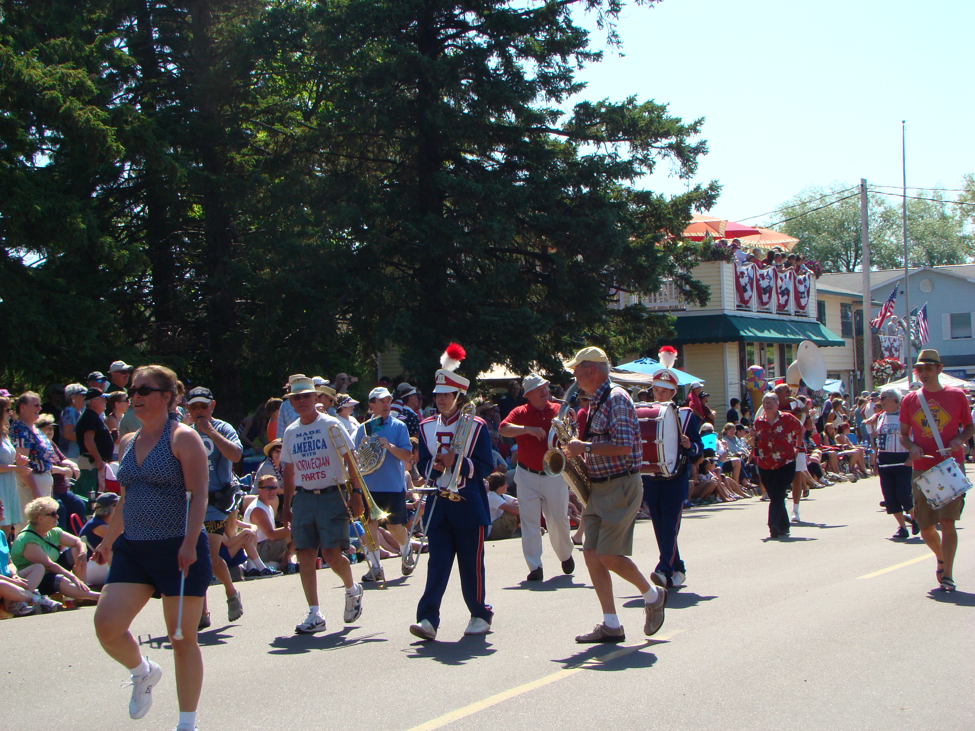 A photograph of the 2013 Fourth of July Parade on Madeline Island.